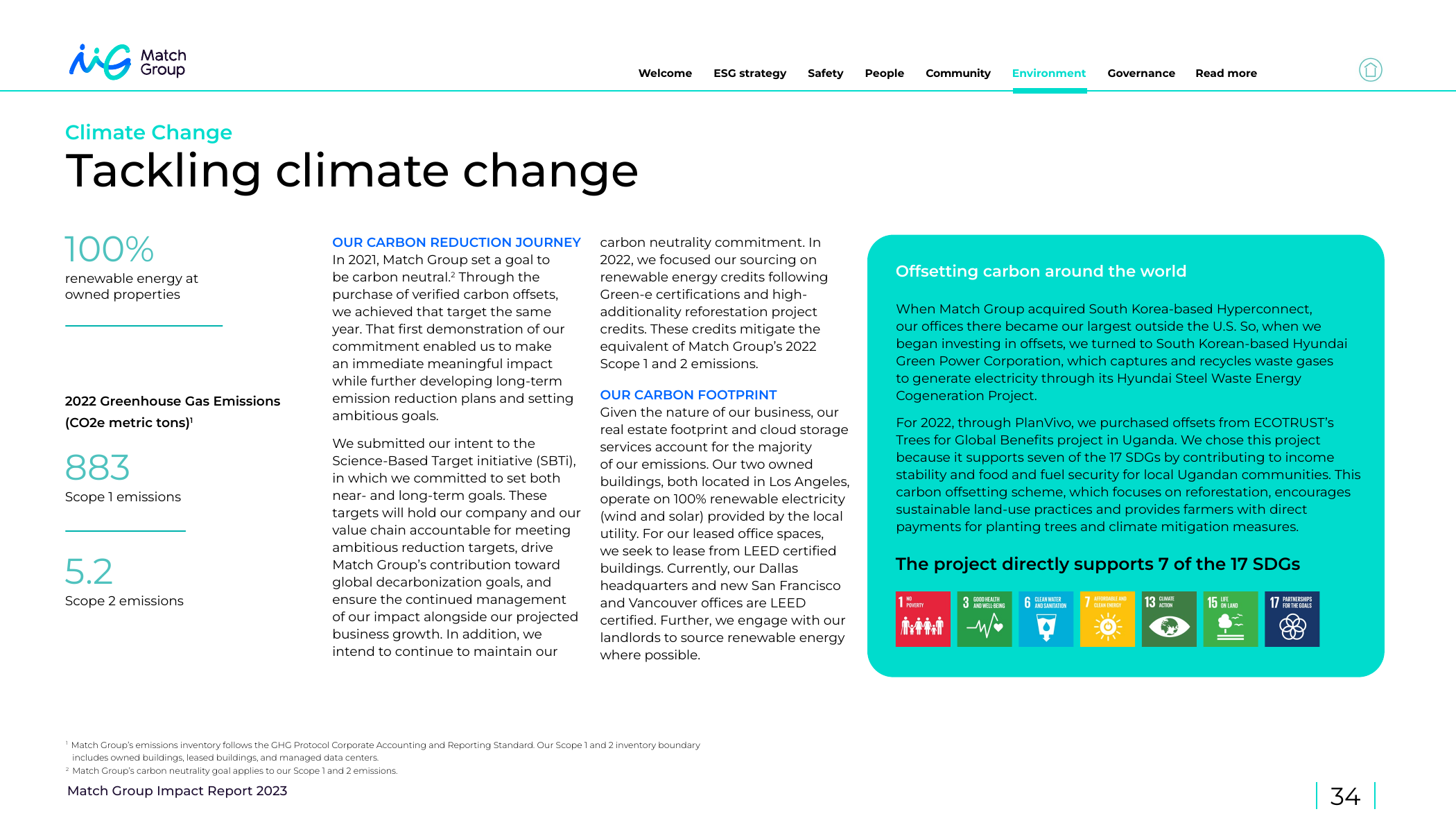 Emissions data extracted from page 34