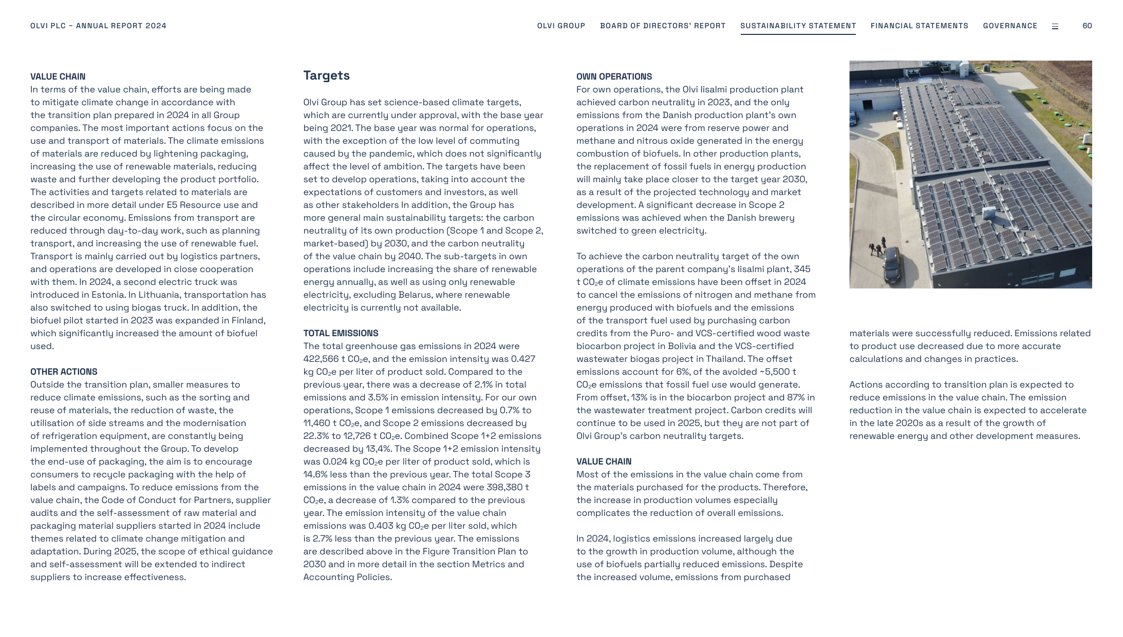 Emissions data extracted from page 60