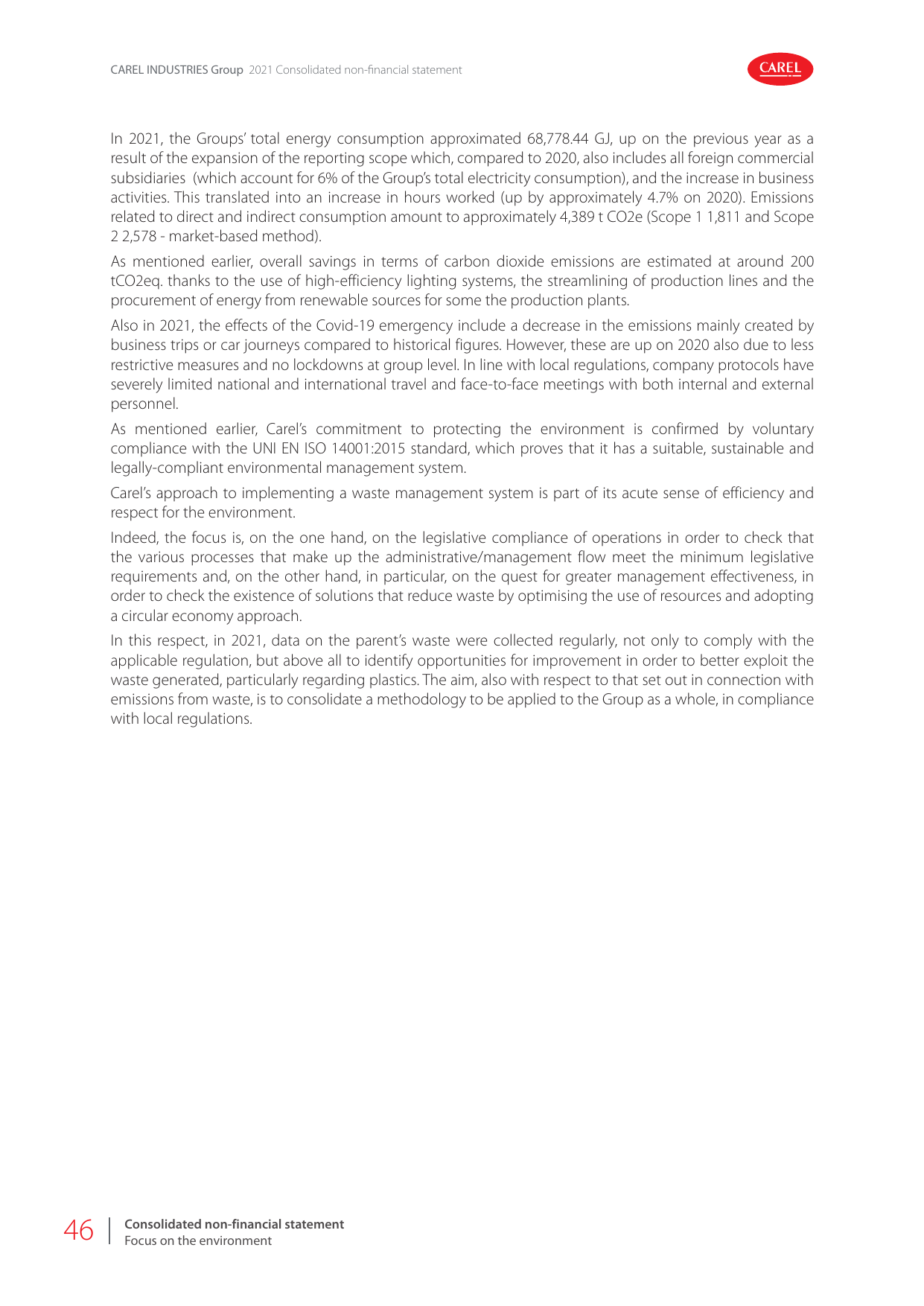 Emissions data extracted from page 46