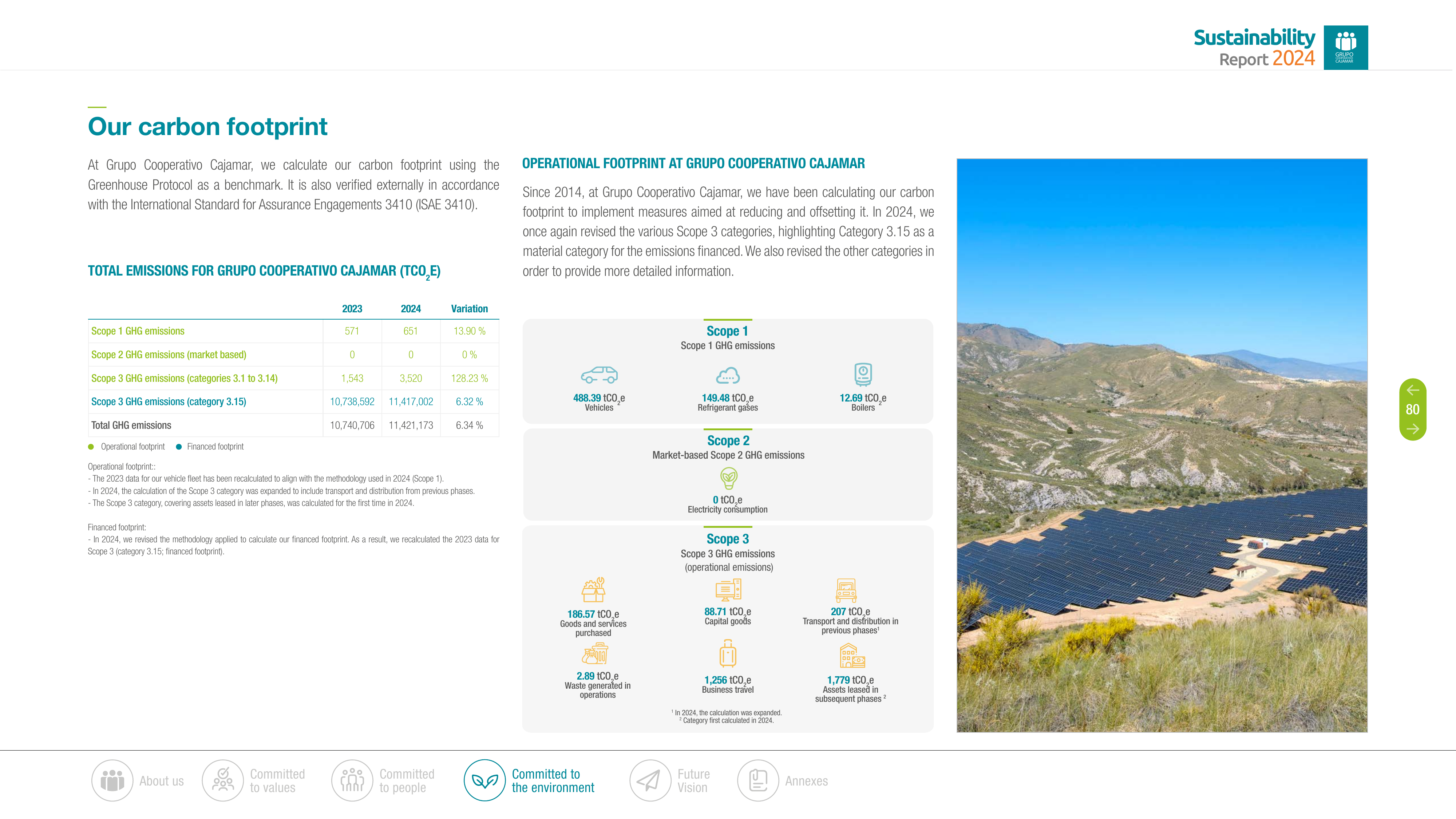 Emissions data extracted from page 80