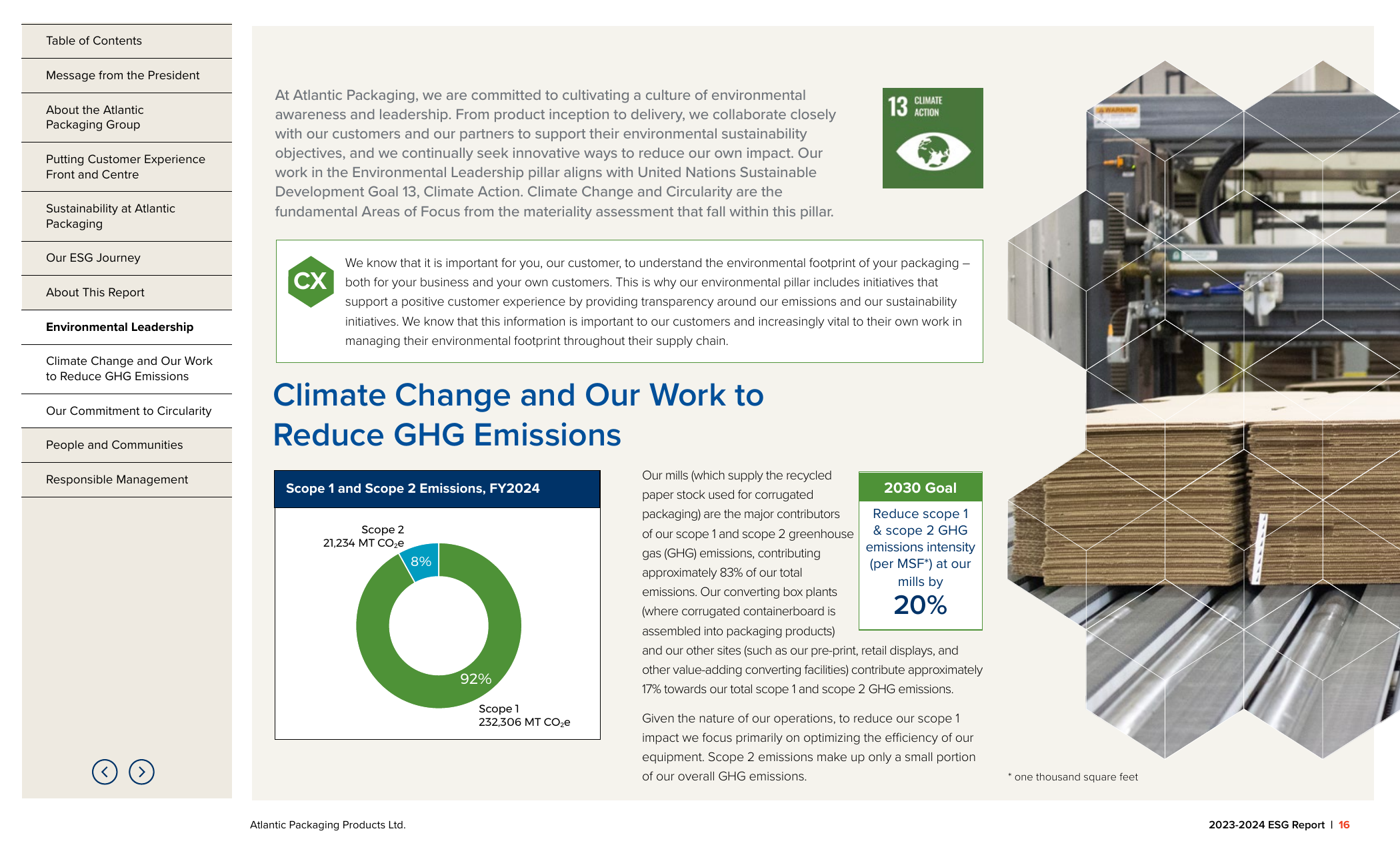 Emissions data extracted from page 18