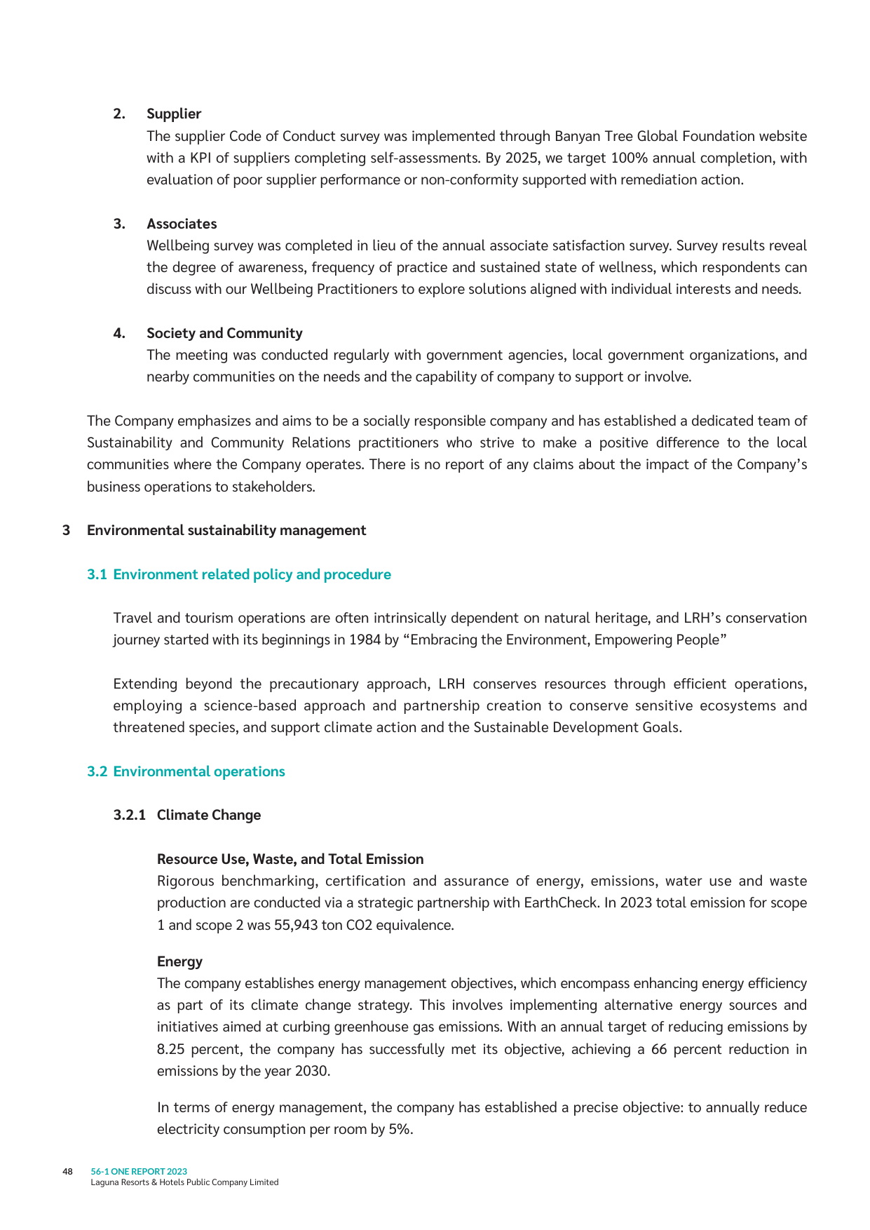 Emissions data extracted from page 50