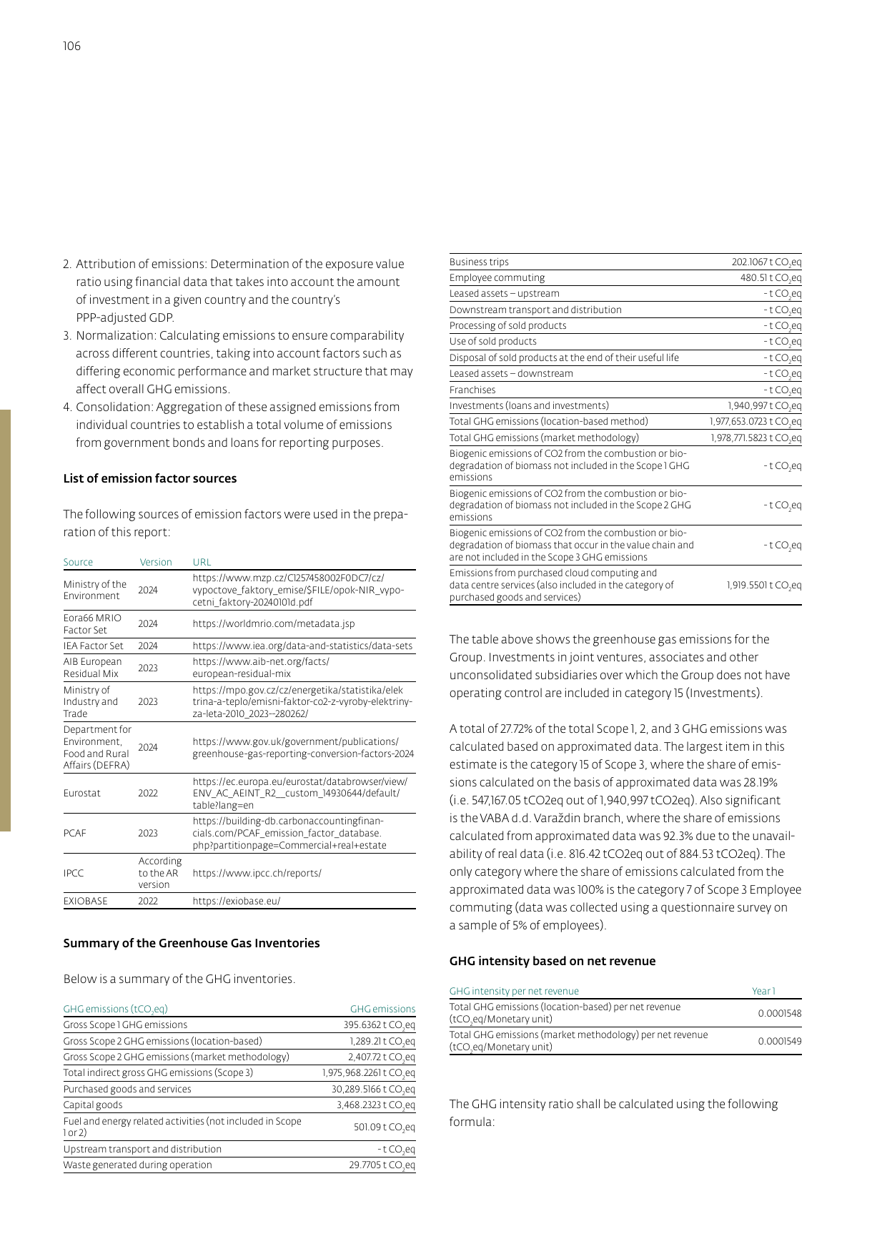 Emissions data extracted from page 103