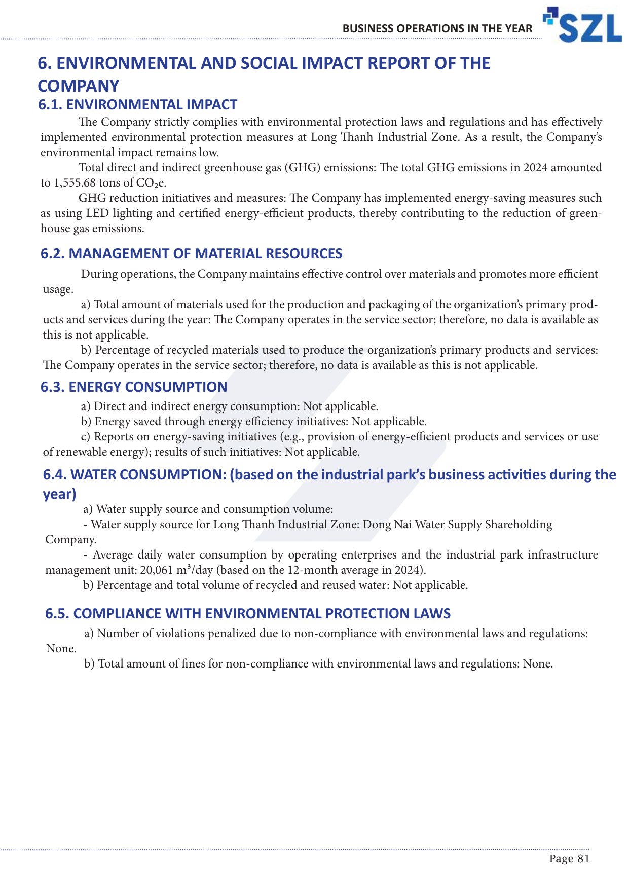 Emissions data extracted from page 81