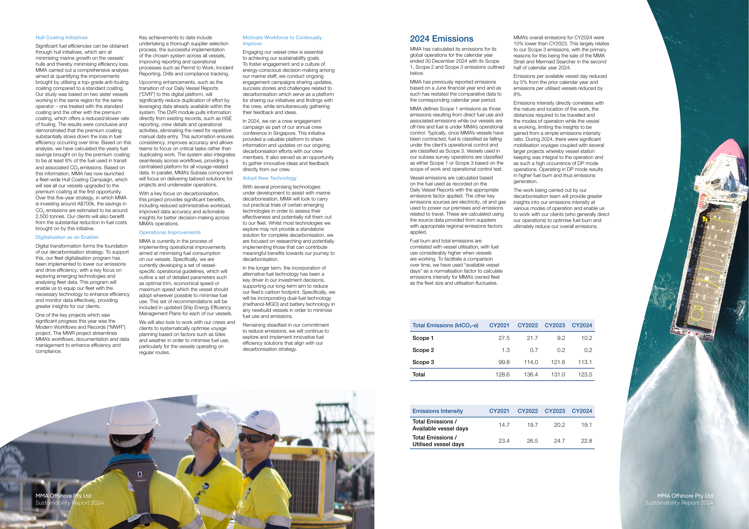 Emissions data extracted from page 4