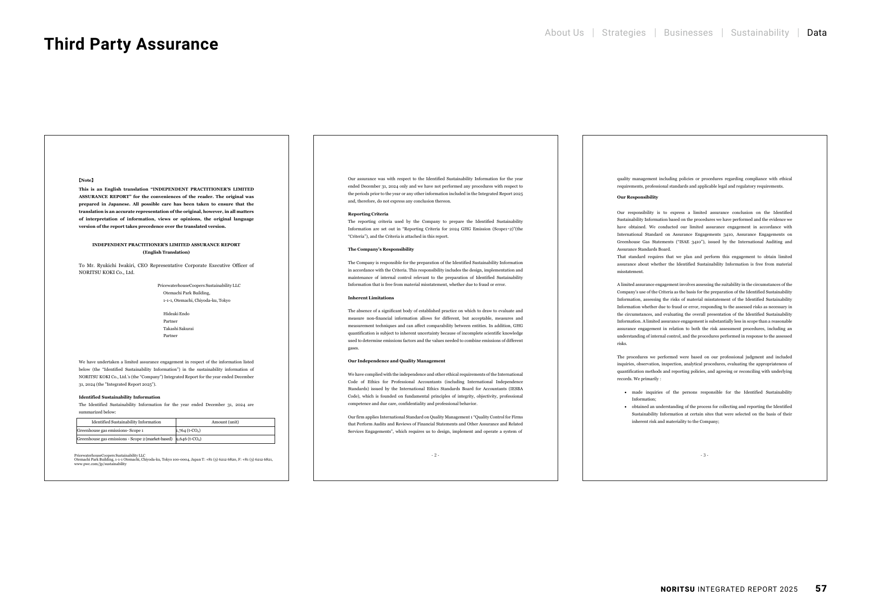 Emissions data extracted from page 58