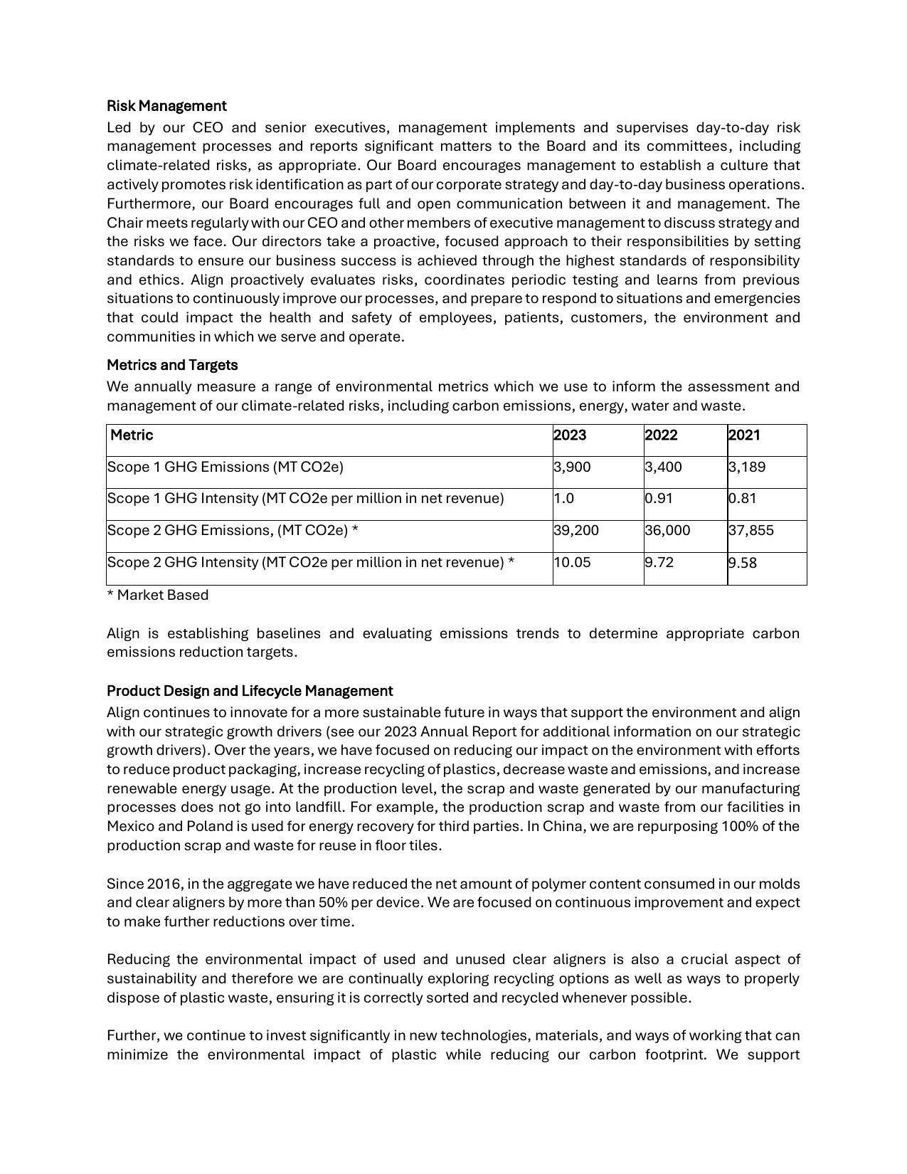 Emissions data extracted from page 3