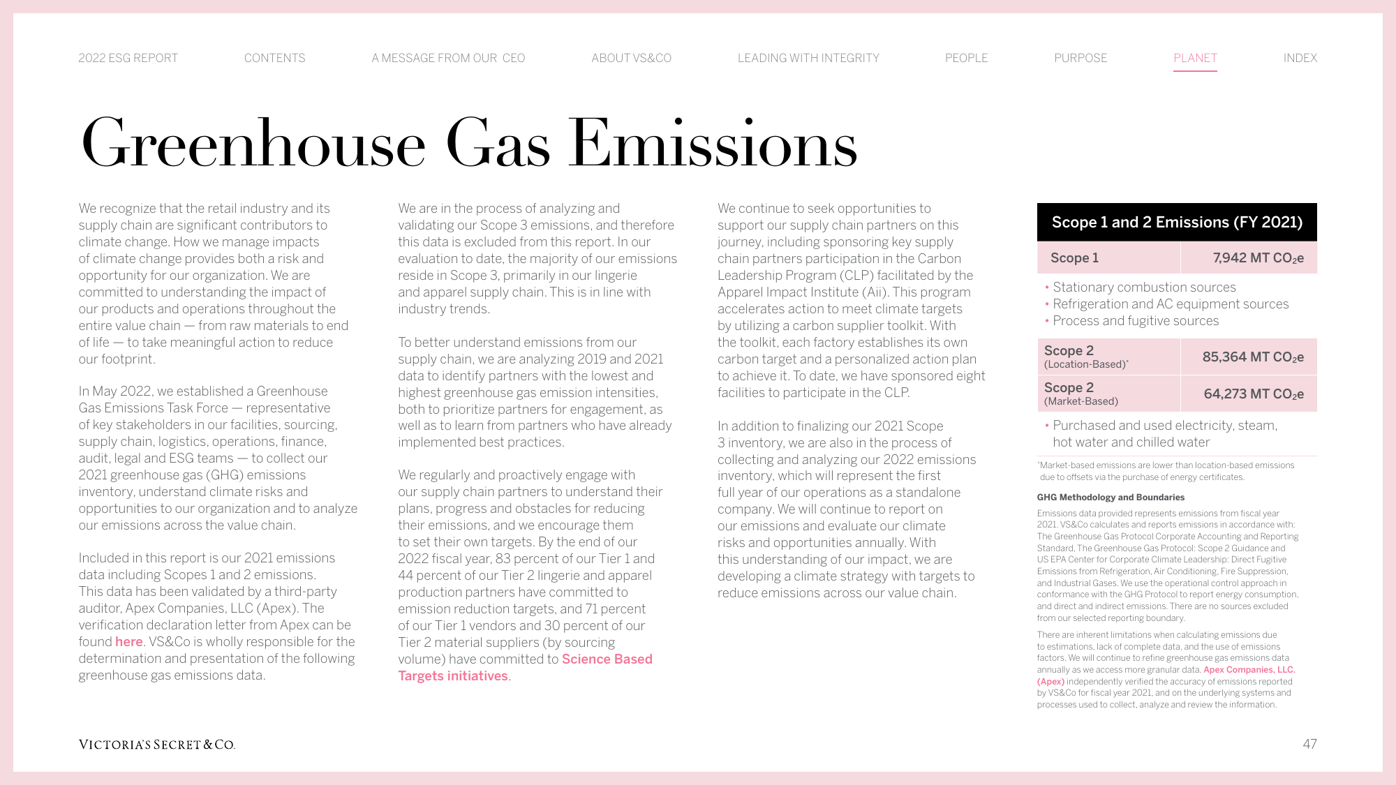 Emissions data extracted from page 47