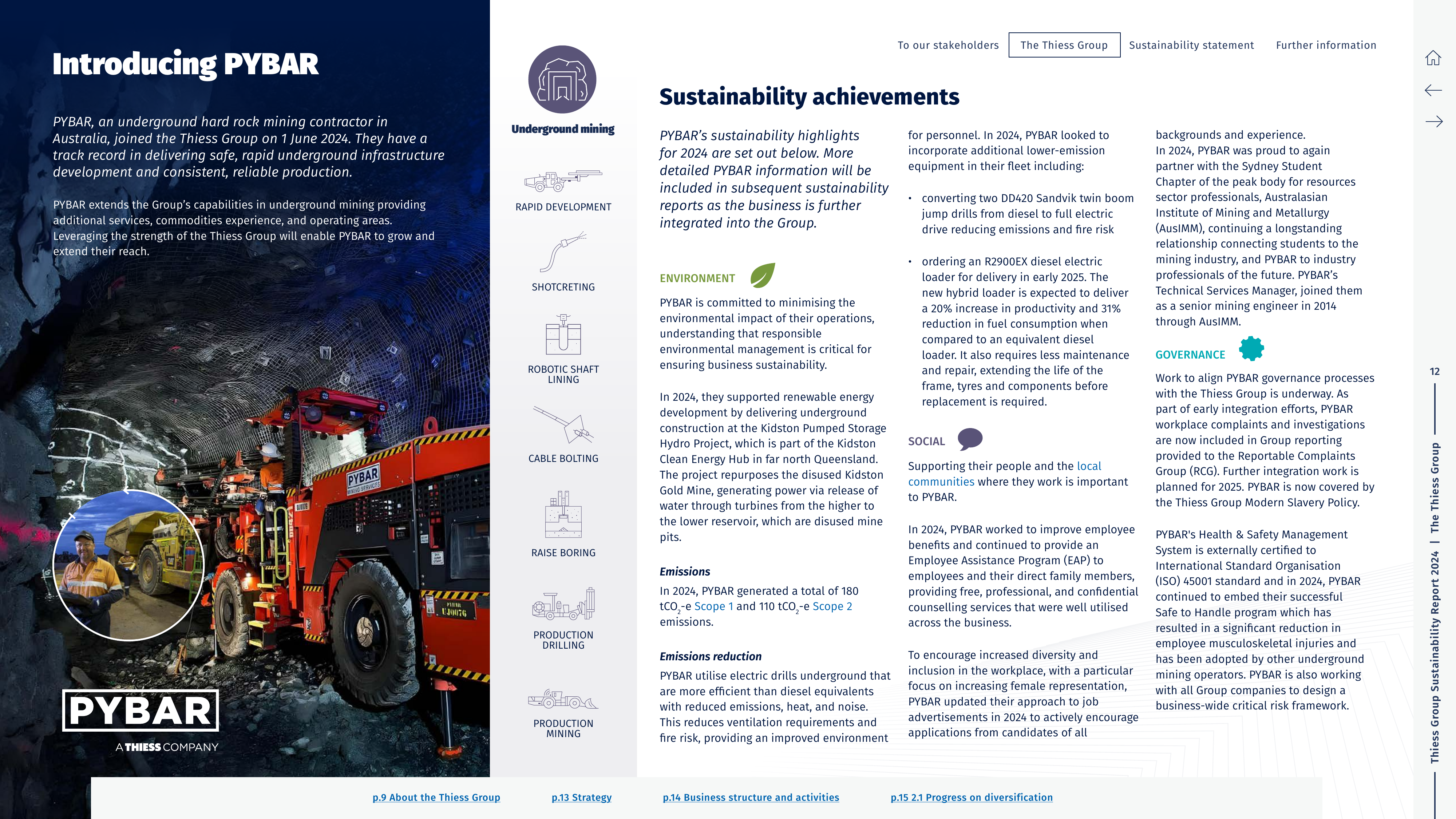 Emissions data extracted from page 12