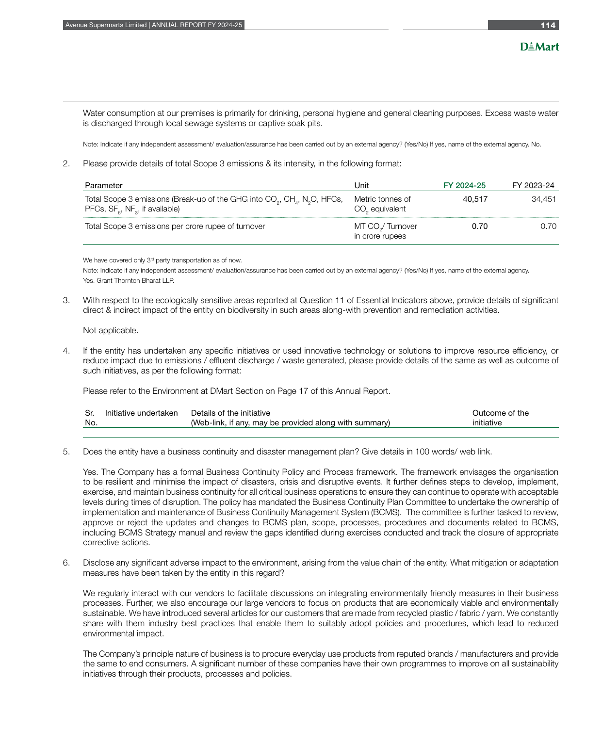 Emissions data extracted from page 31