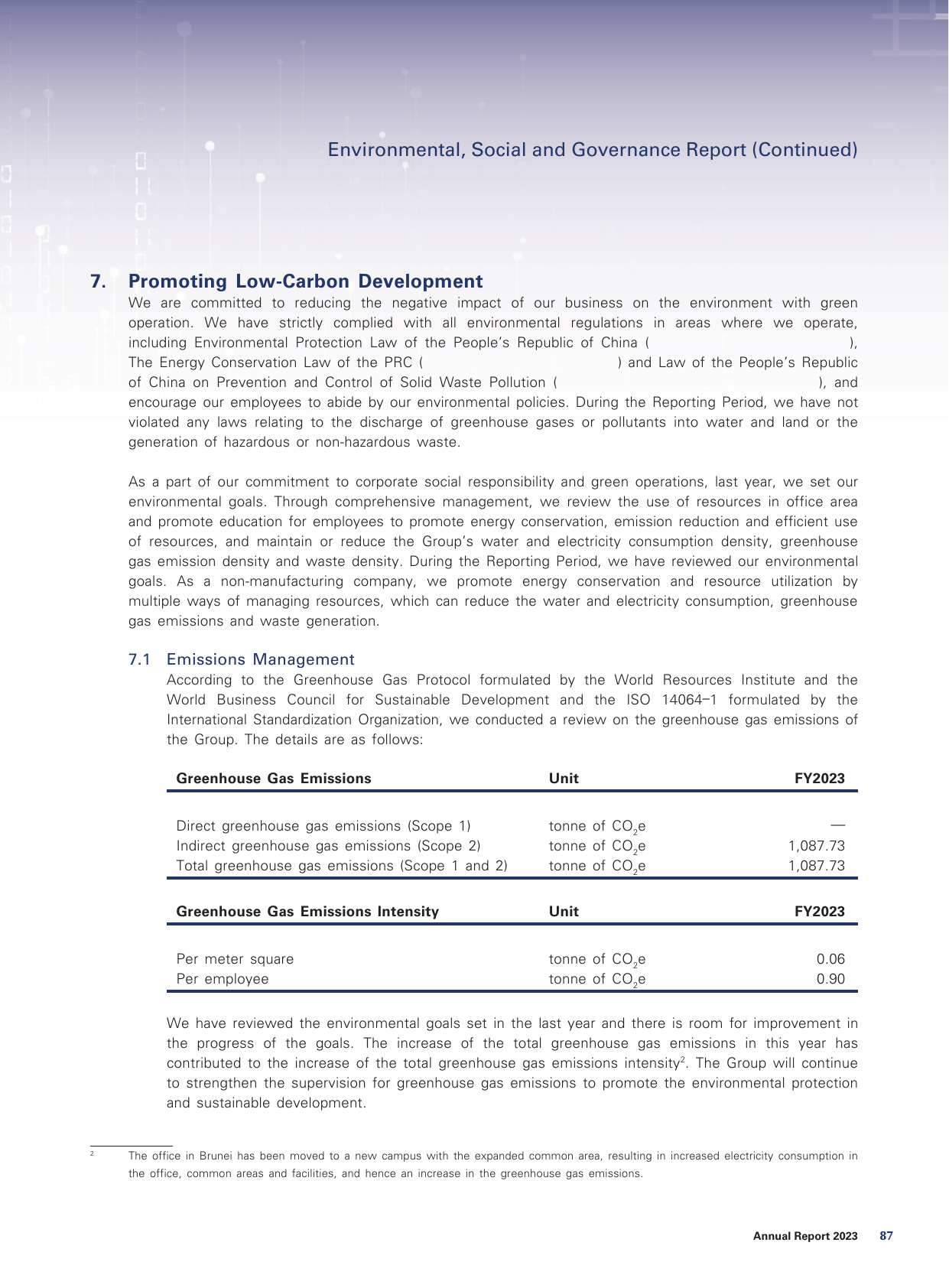 Emissions data extracted from page 89