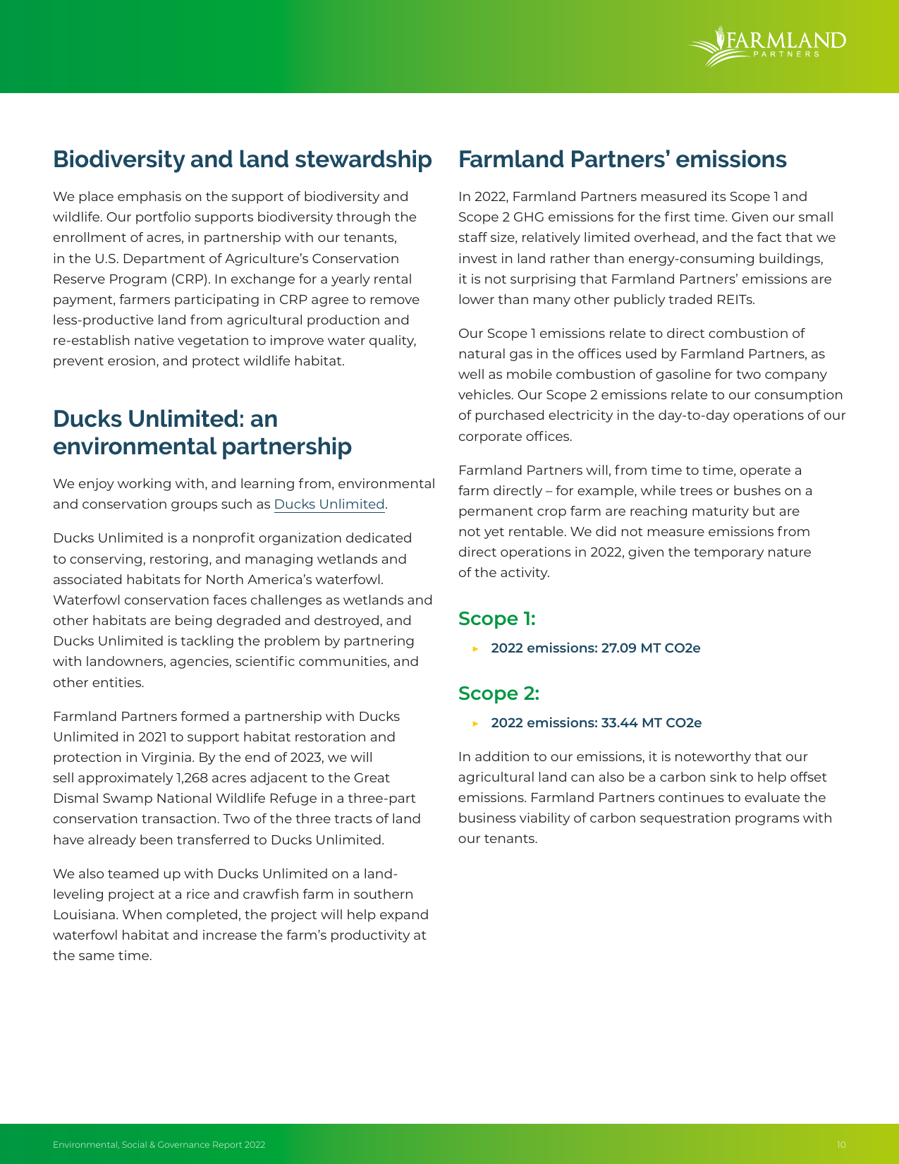 Emissions data extracted from page 10
