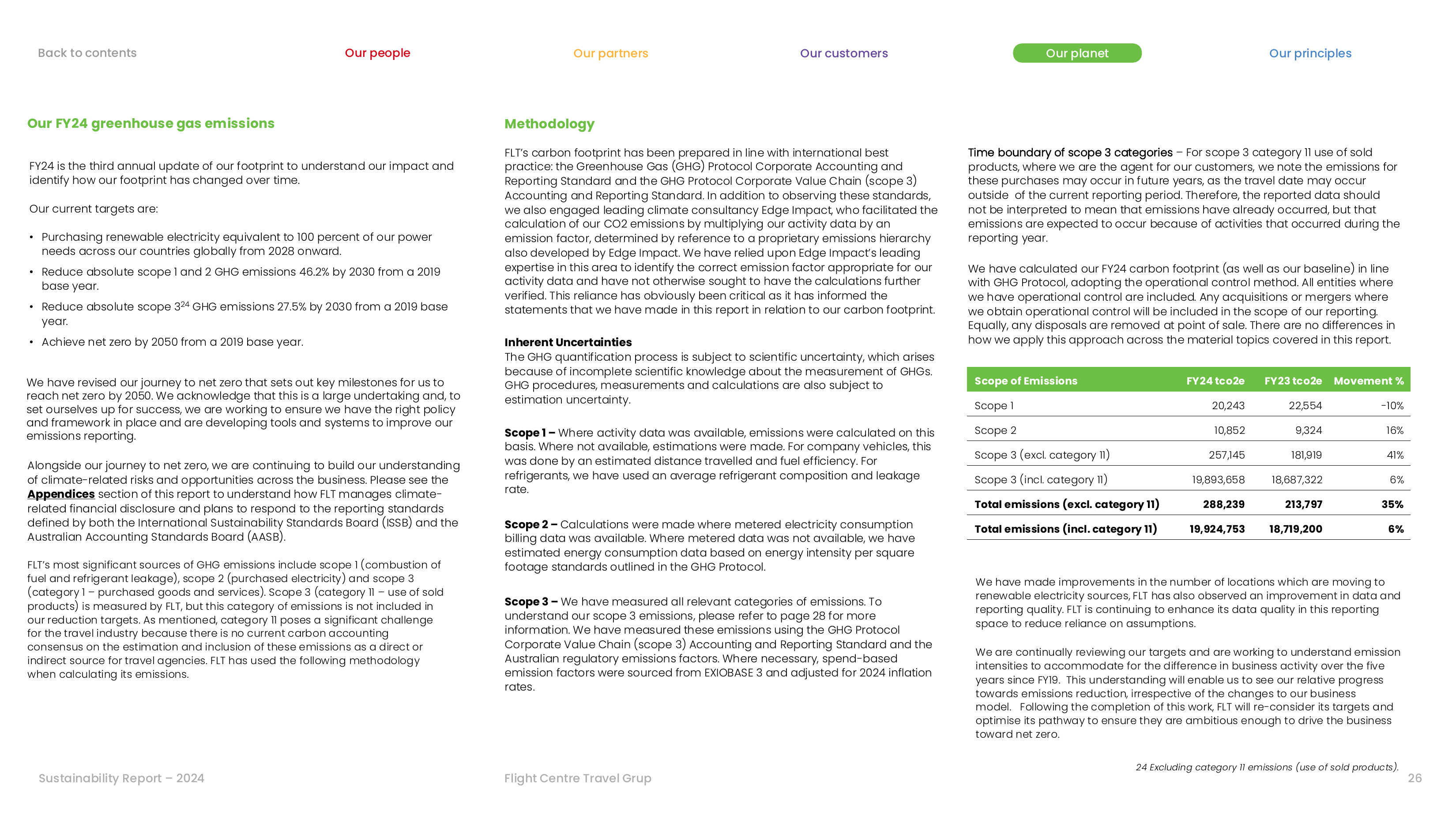 Emissions data extracted from page 26