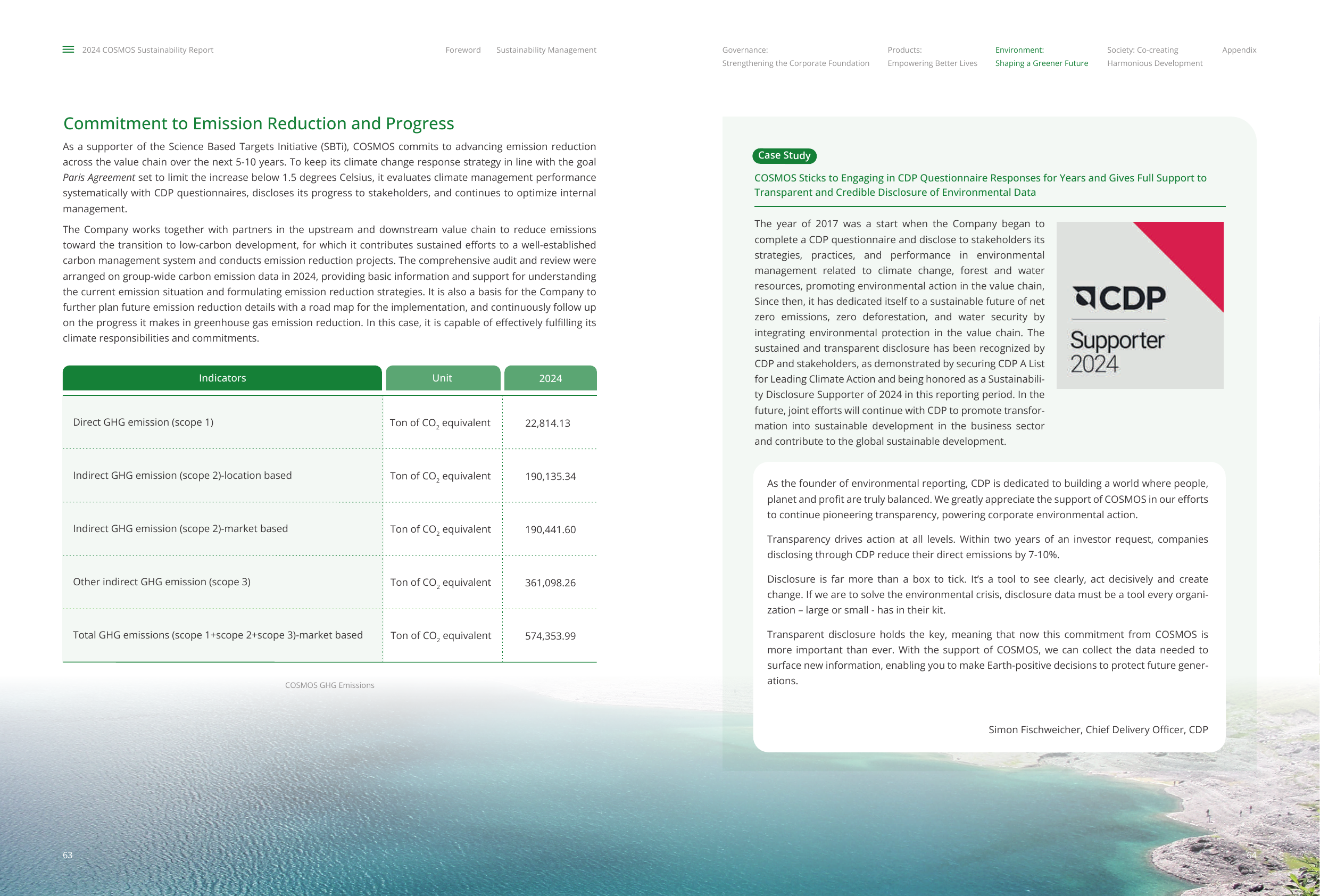 Emissions data extracted from page 34