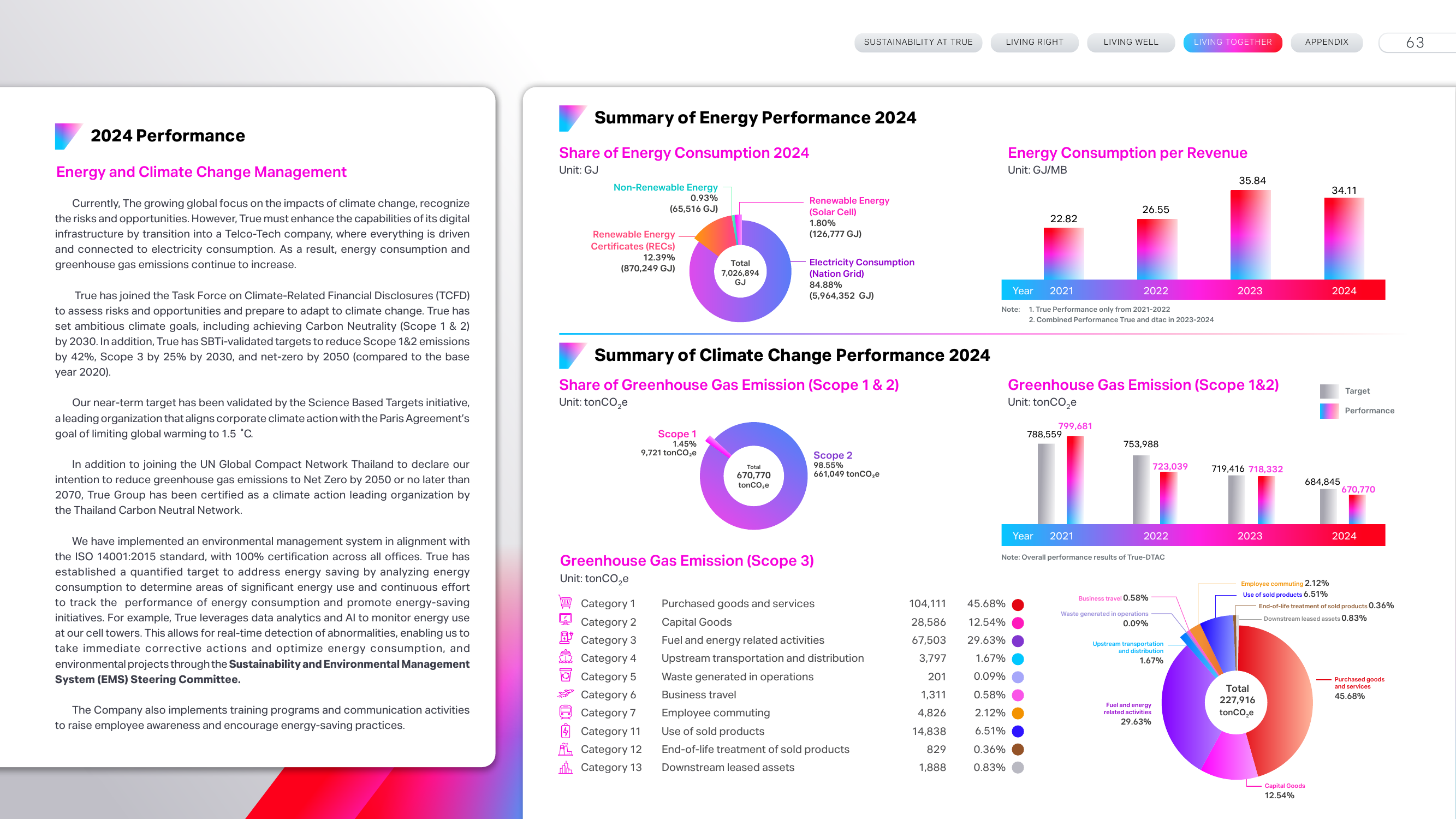 Emissions data extracted from page 63