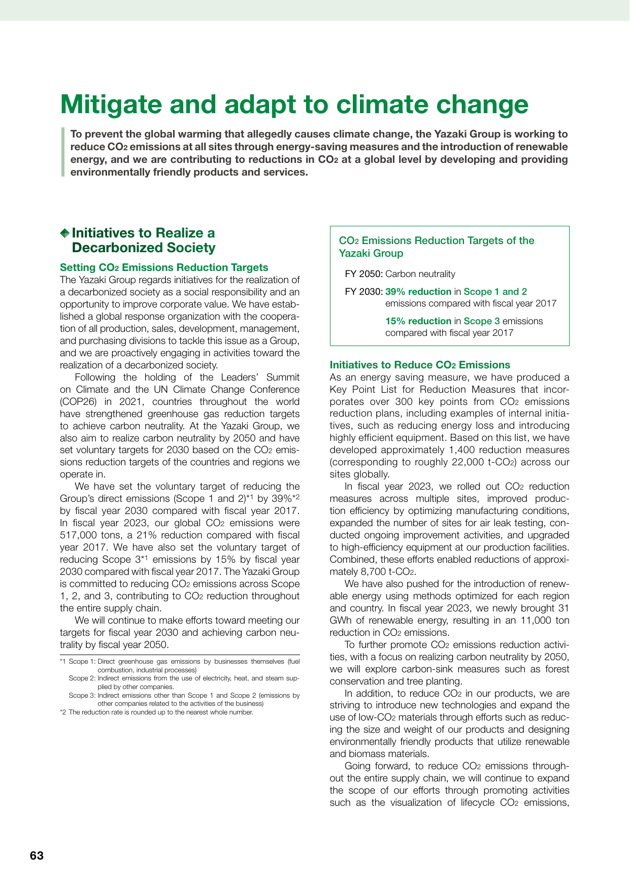 Emissions data extracted from page 64