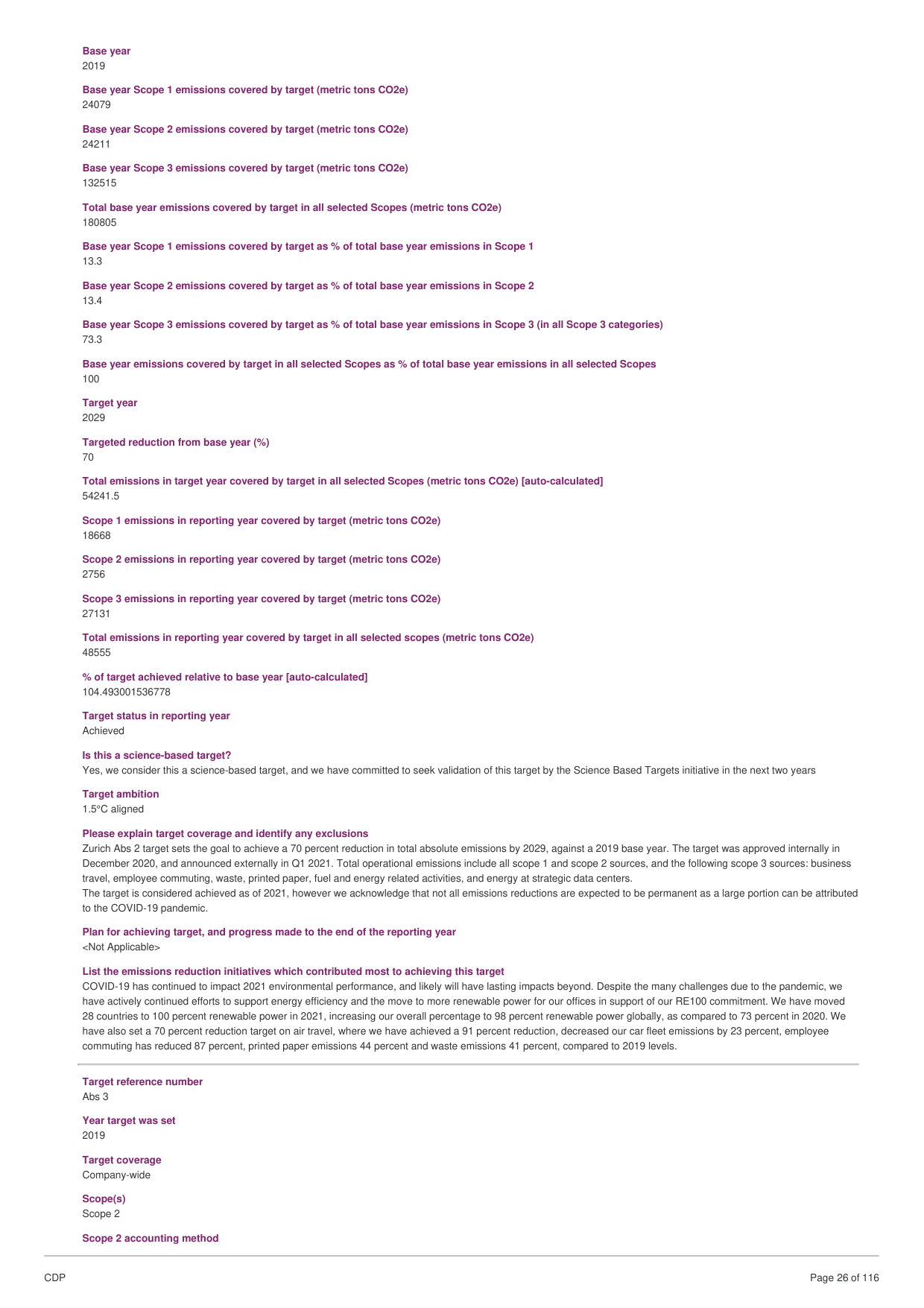 Emissions data extracted from page 26