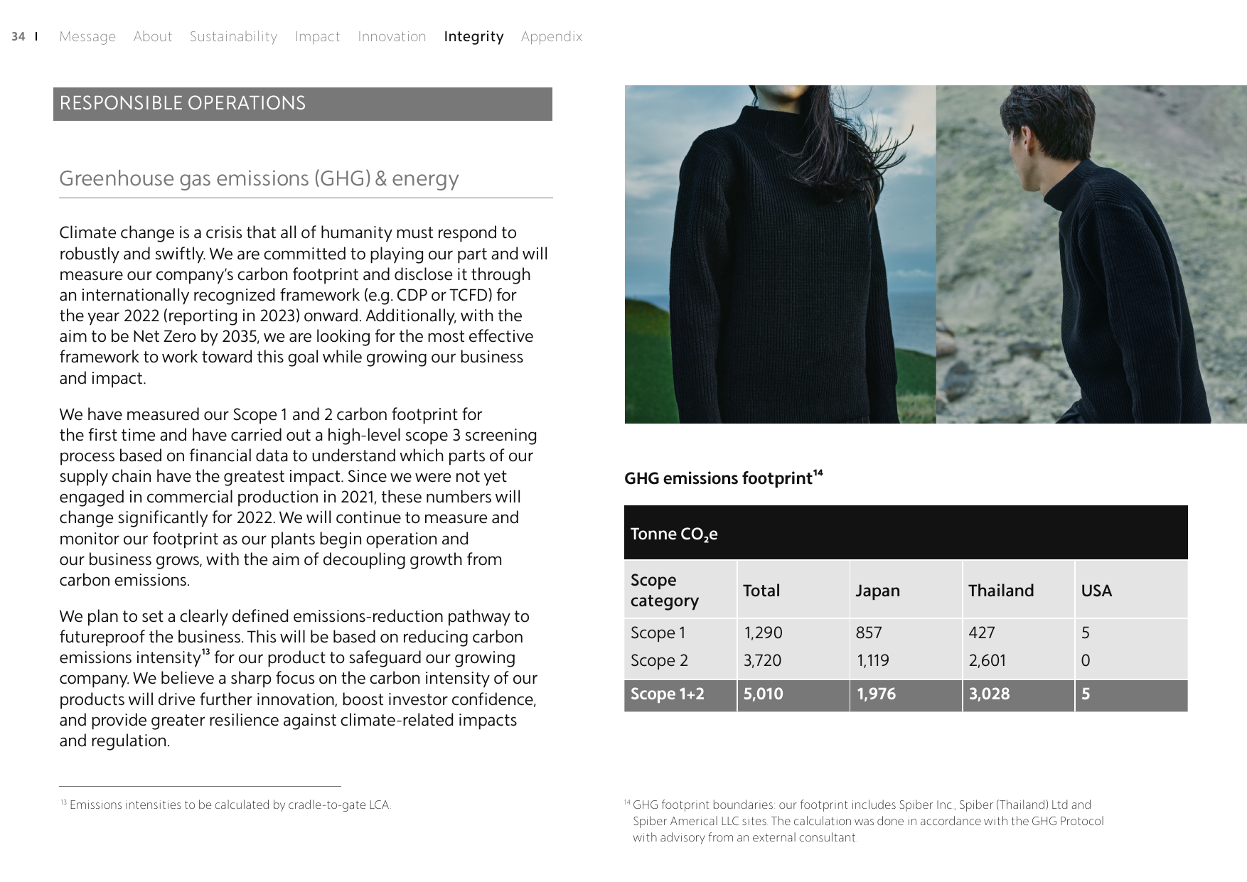 Emissions data extracted from page 34