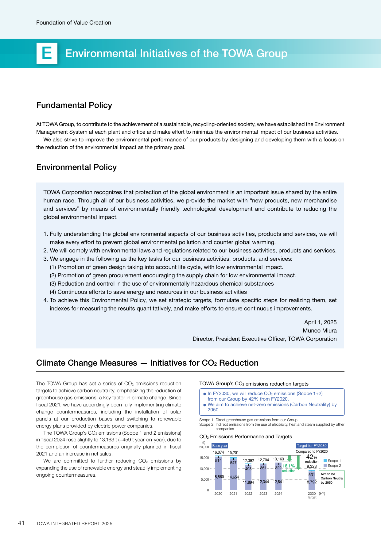 Emissions data extracted from page 42