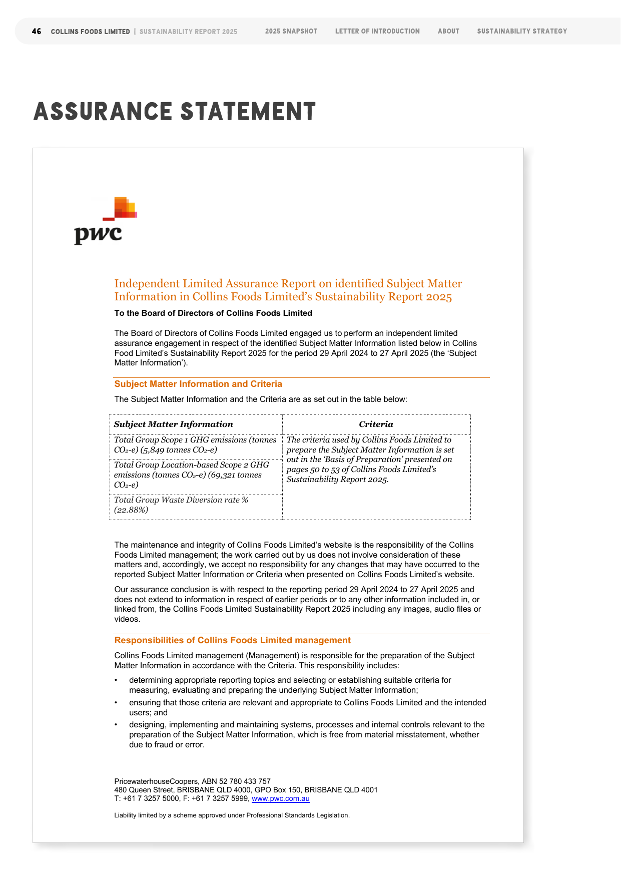 Emissions data extracted from page 48