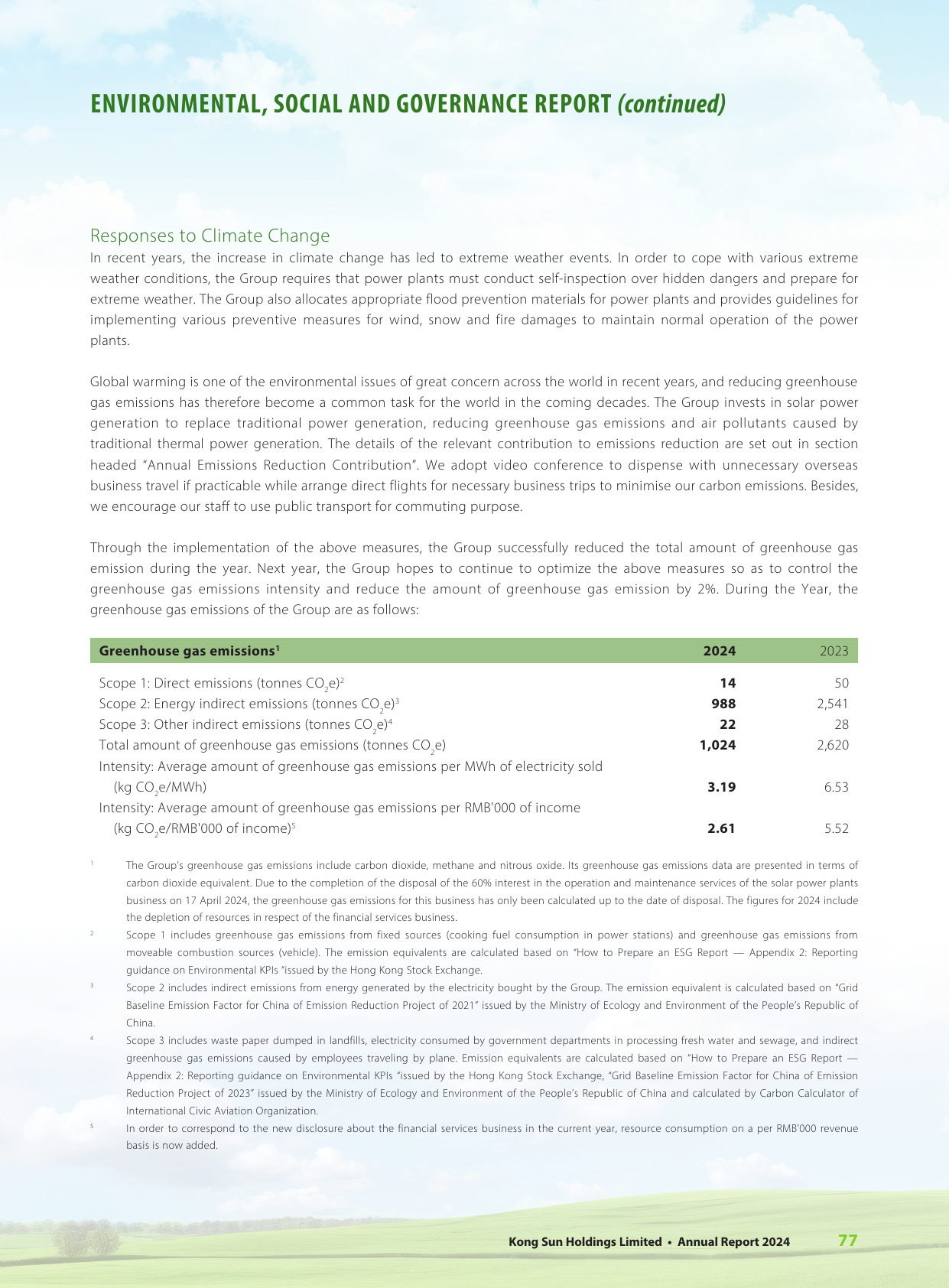 Emissions data extracted from page 78