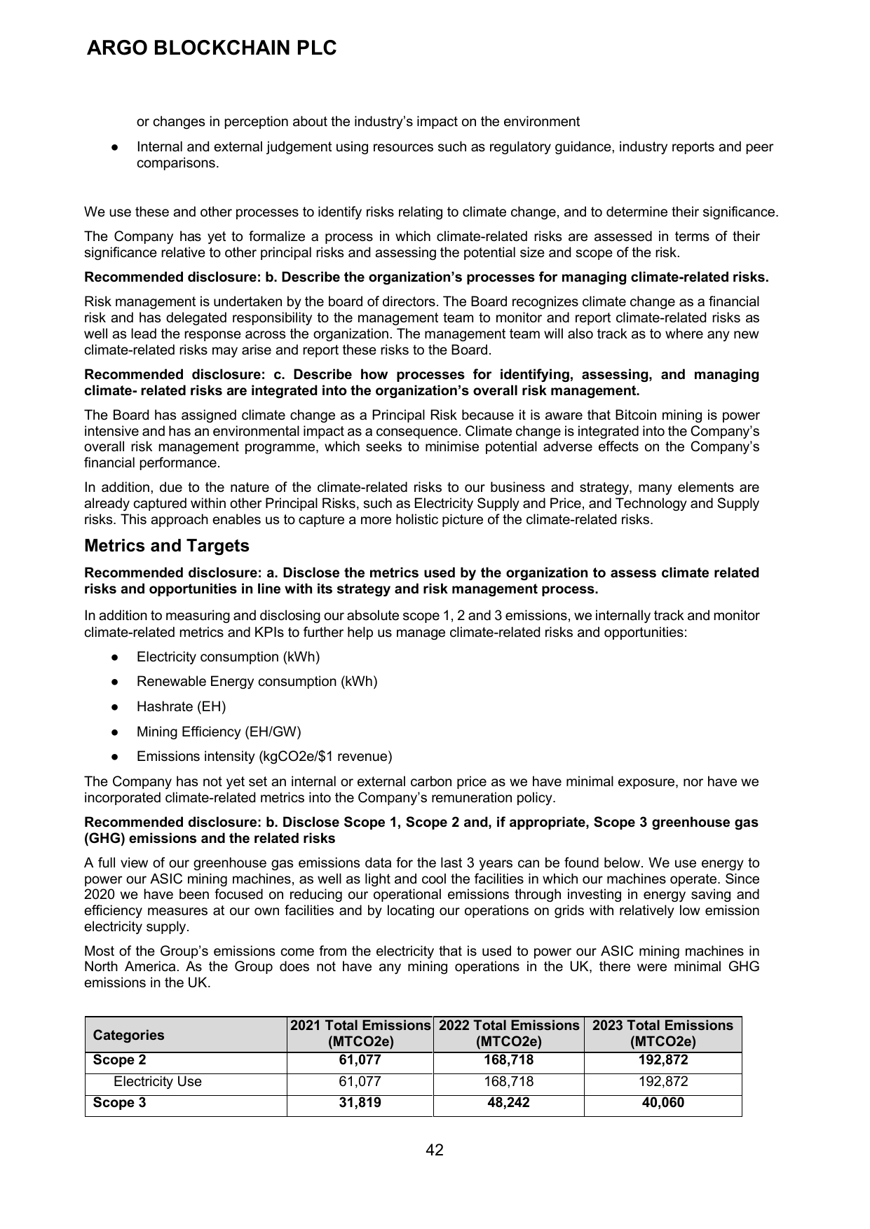 Emissions data extracted from page 42
