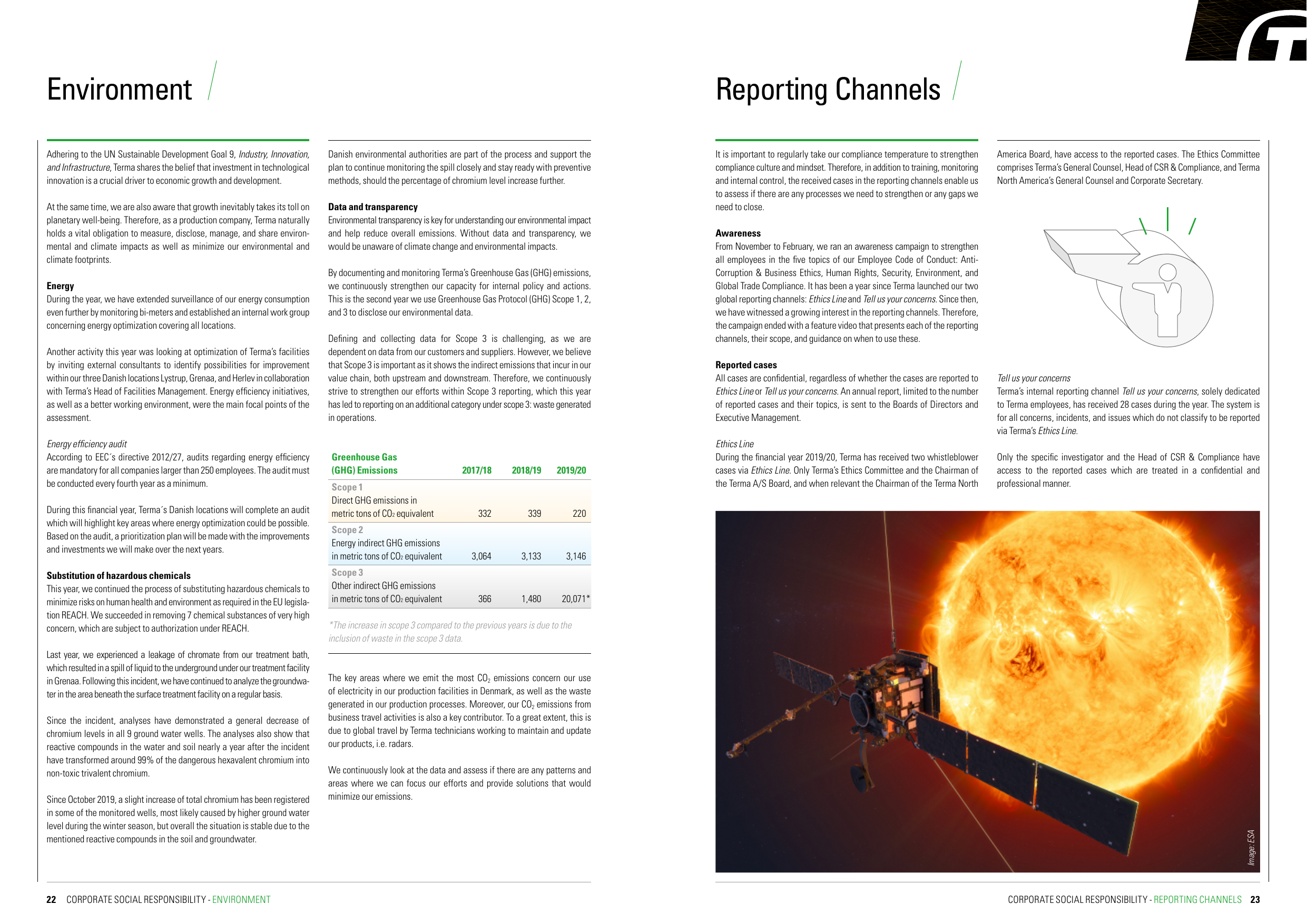 Emissions data extracted from page 12