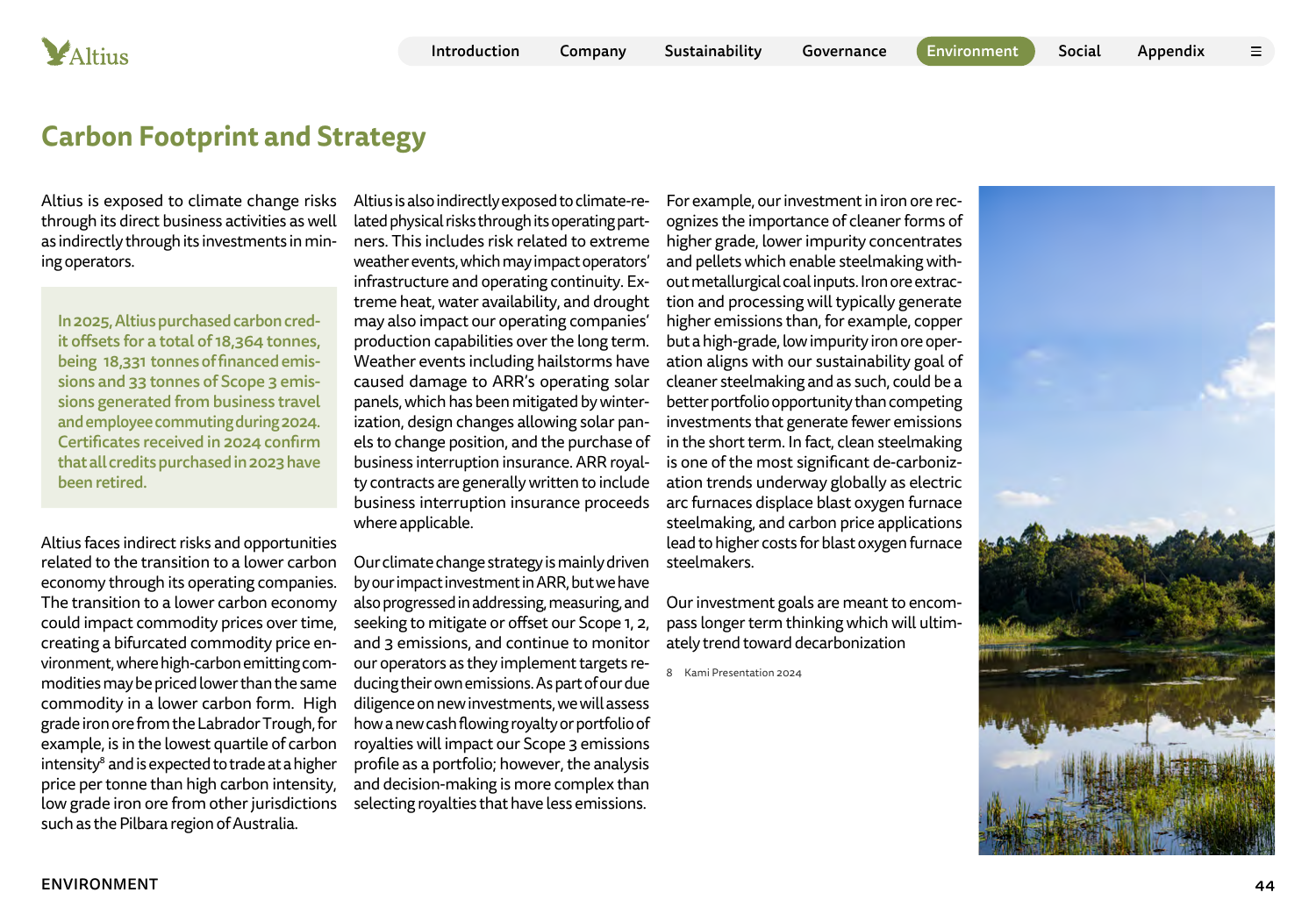 Emissions data extracted from page 44