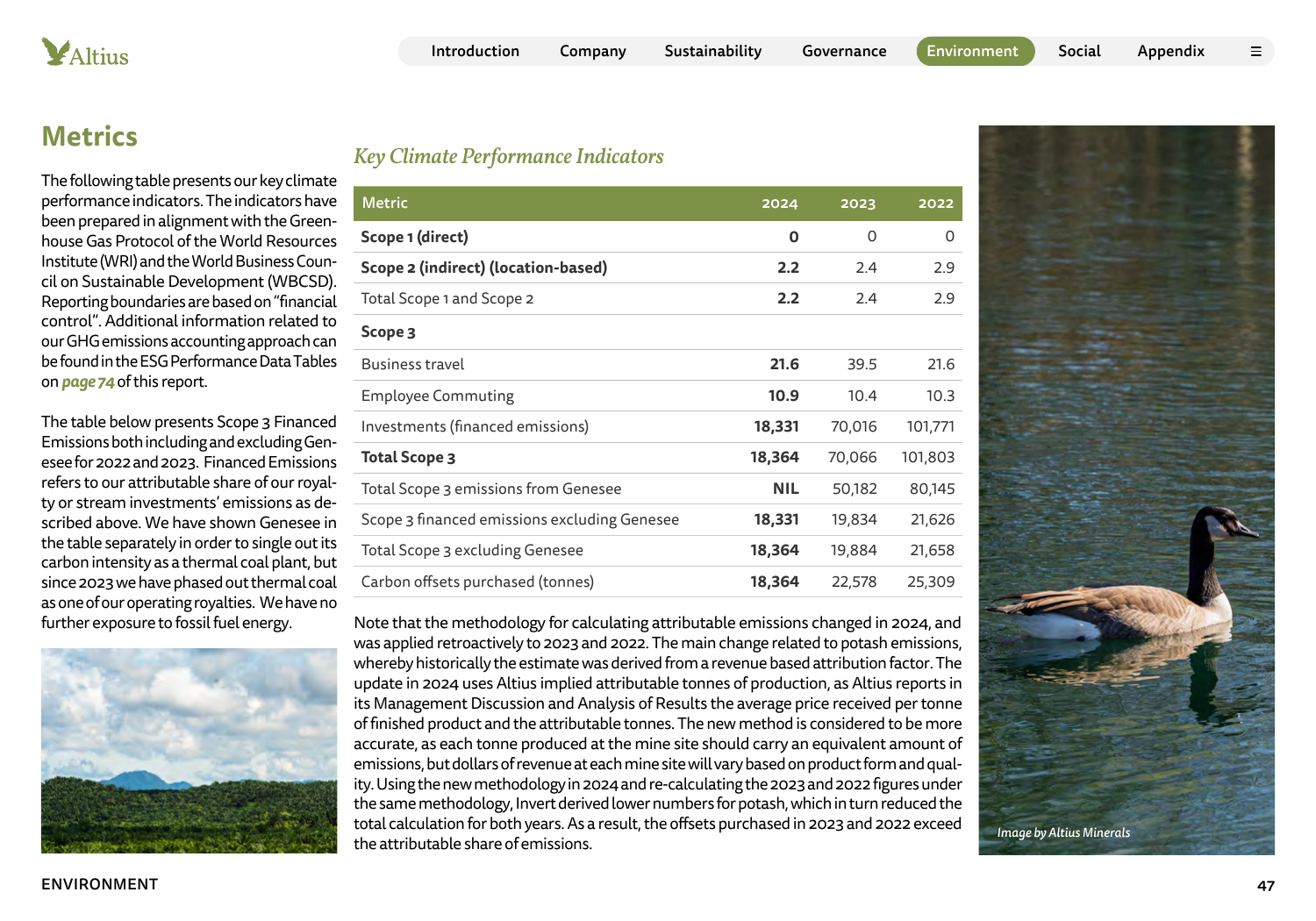 Emissions data extracted from page 47