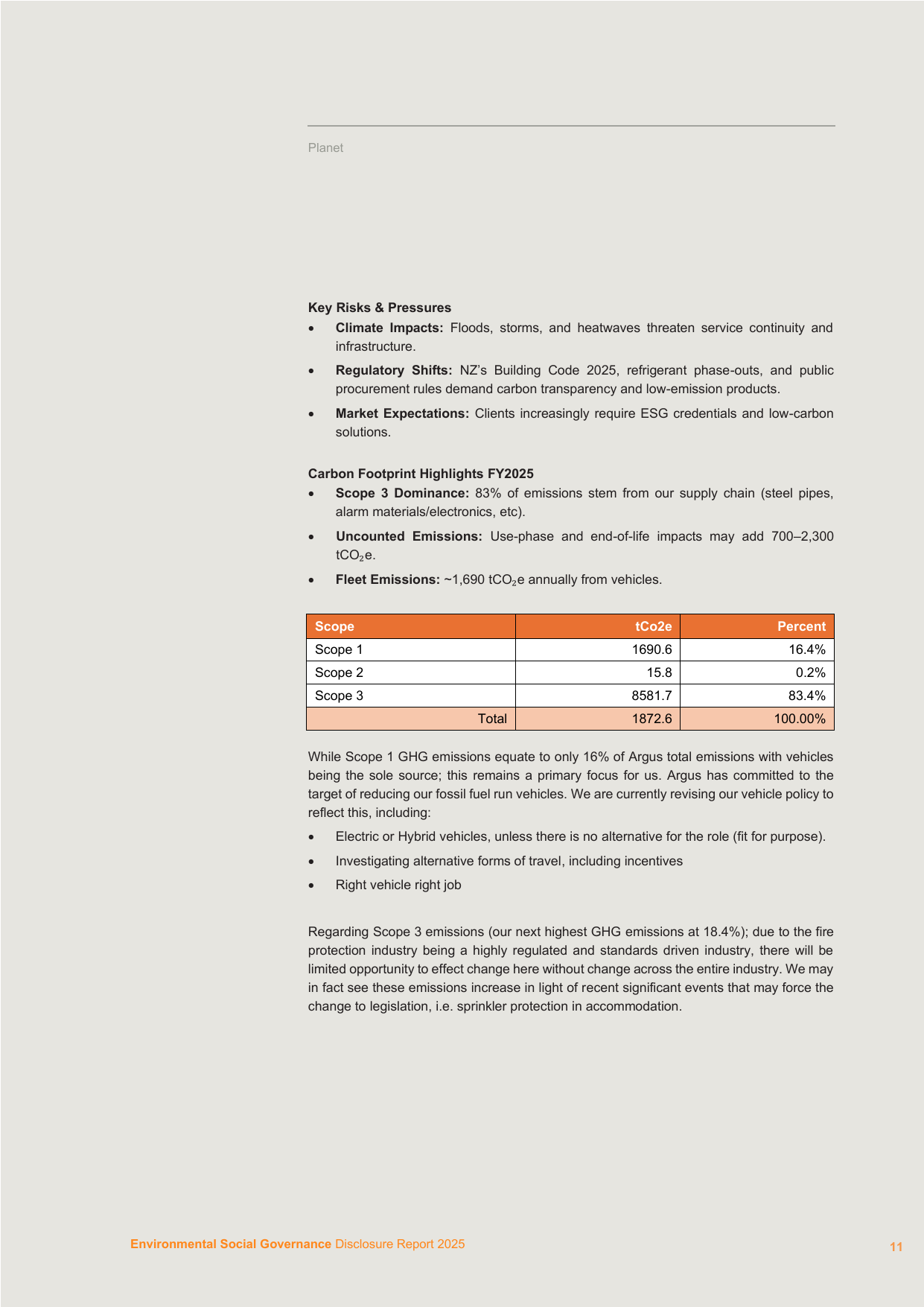 Emissions data extracted from page 11