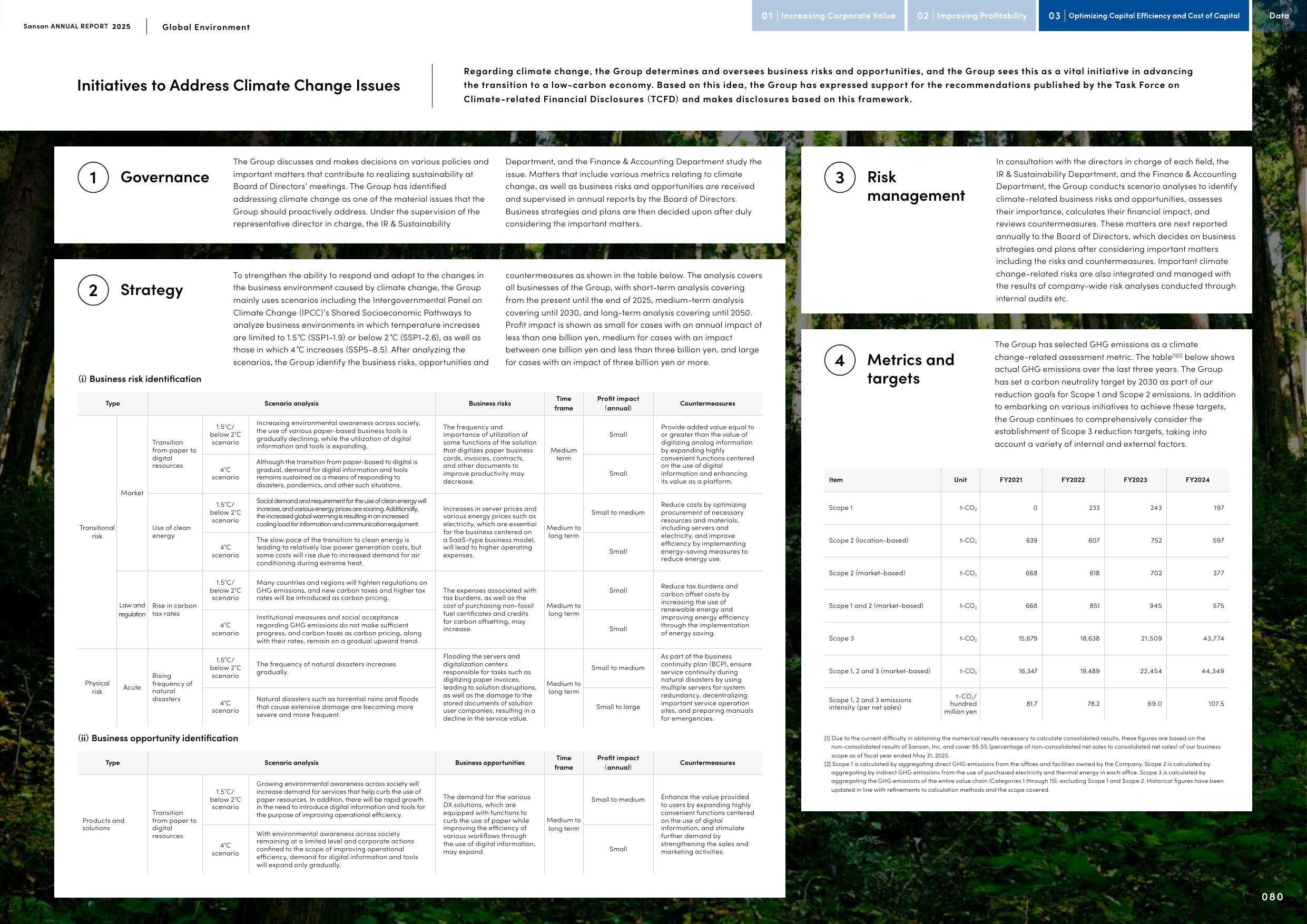 Emissions data extracted from page 80