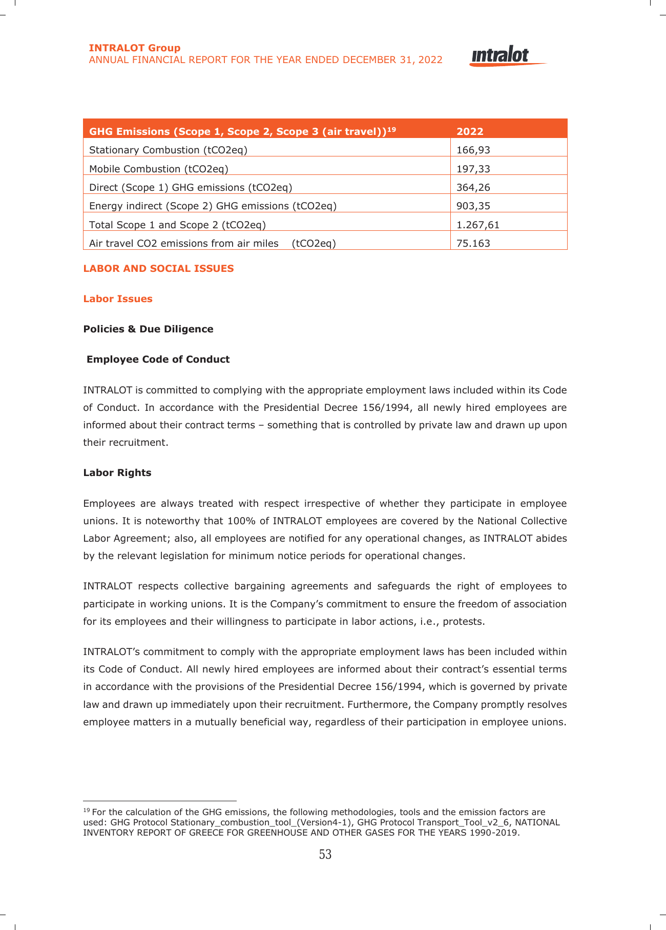 Emissions data extracted from page 54