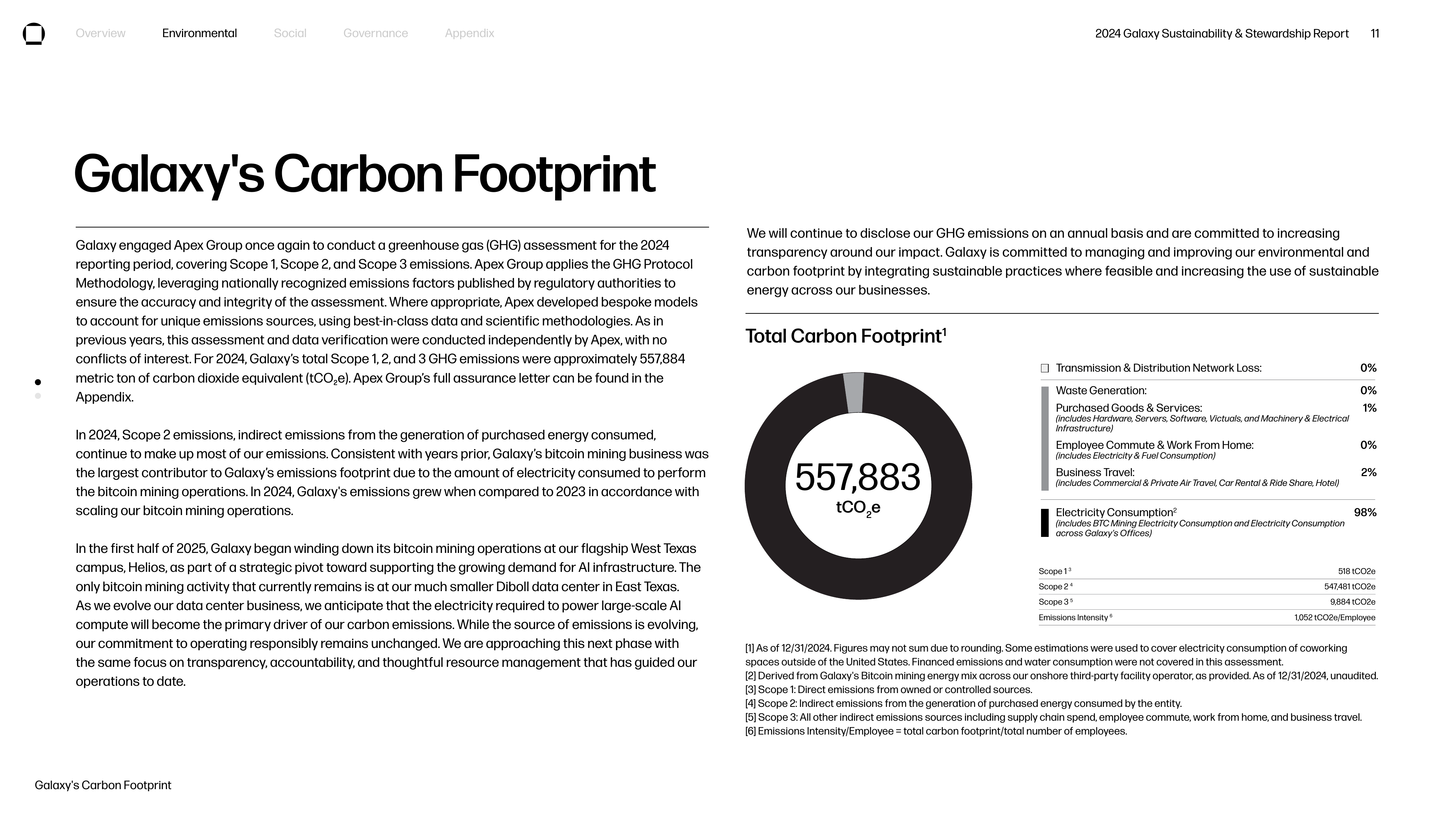 Emissions data extracted from page 11
