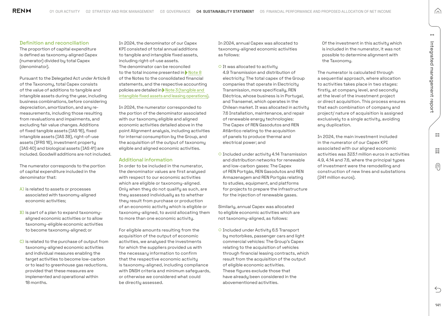 Emissions data extracted from page 141