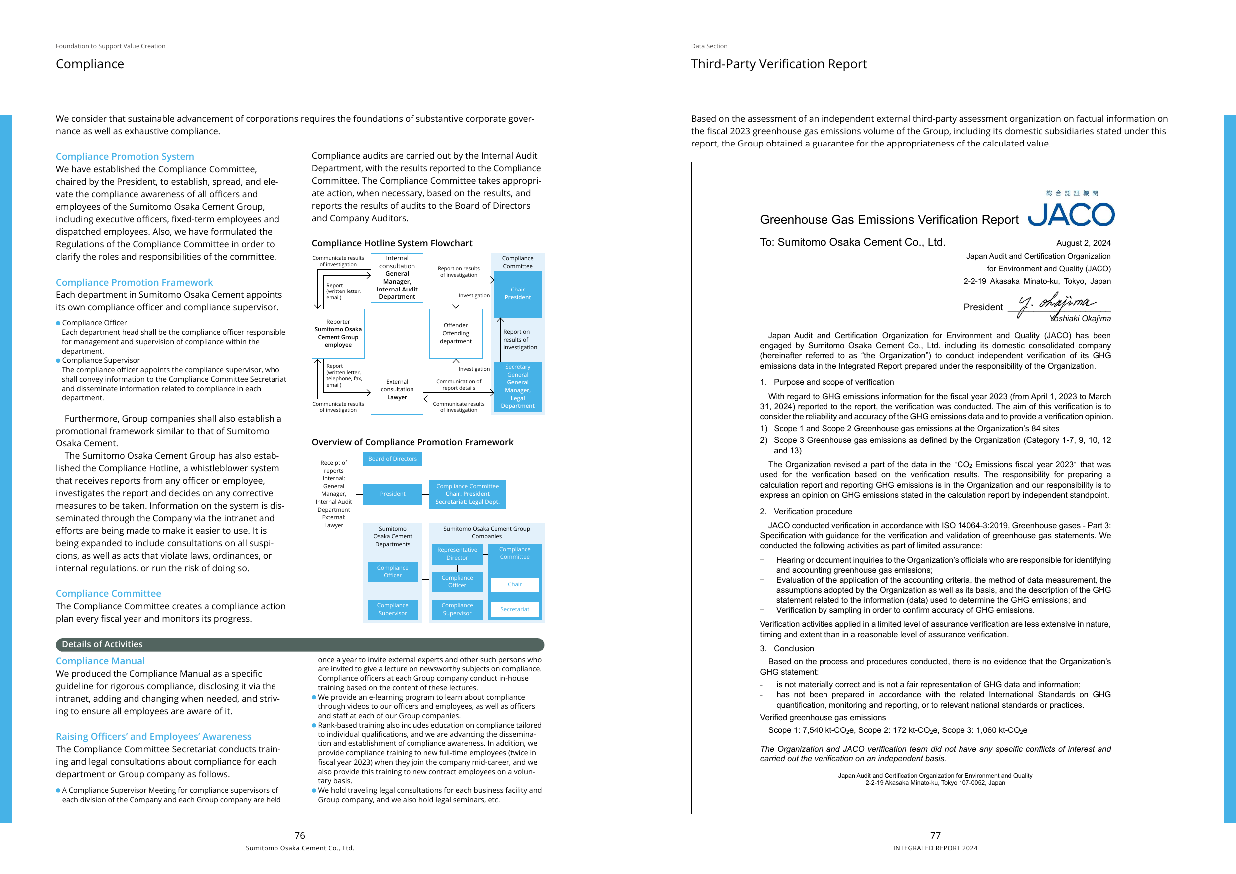 Emissions data extracted from page 40