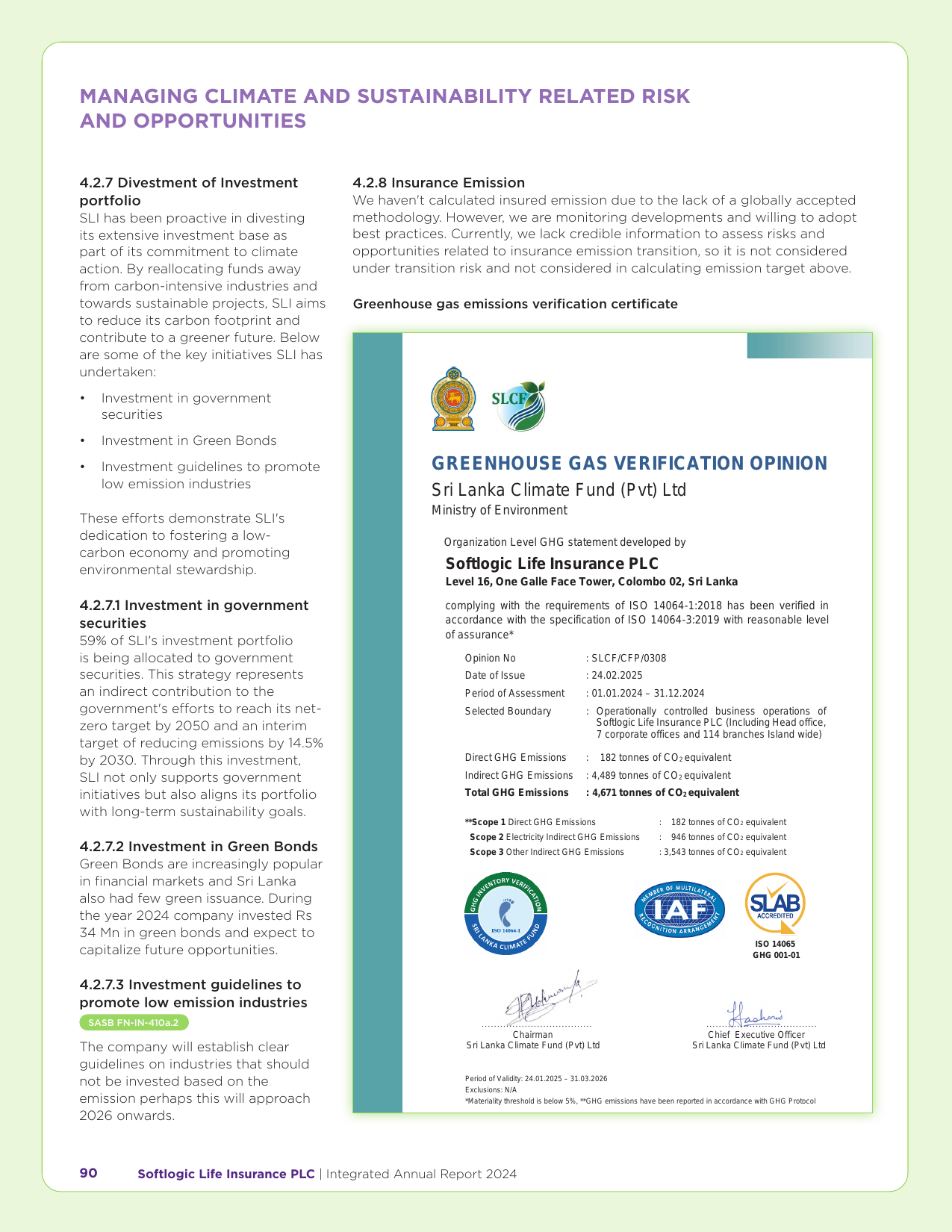 Emissions data extracted from page 92