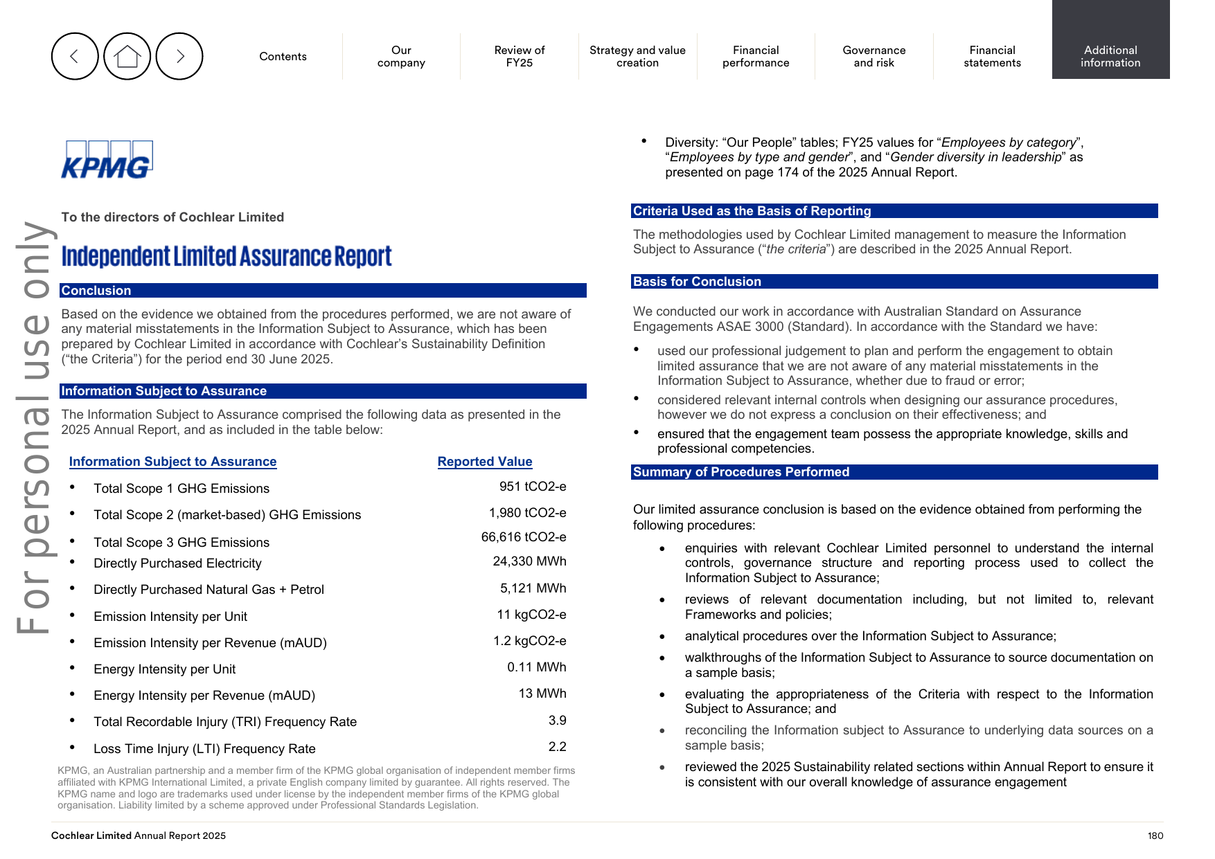 Emissions data extracted from page 180