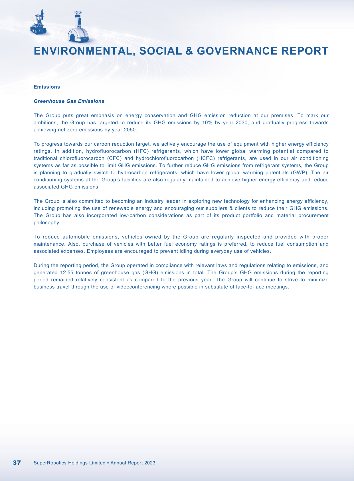 Emissions data extracted from page 39
