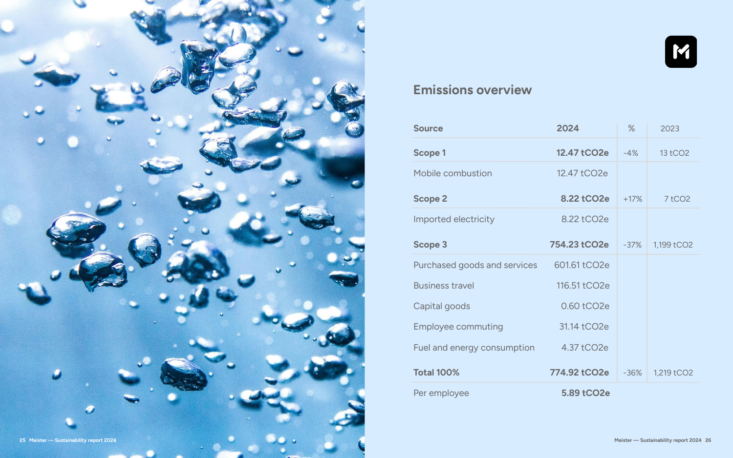 Emissions data extracted from page 13