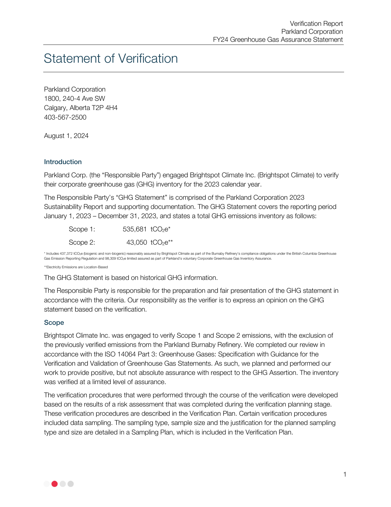 Emissions data extracted from page 53