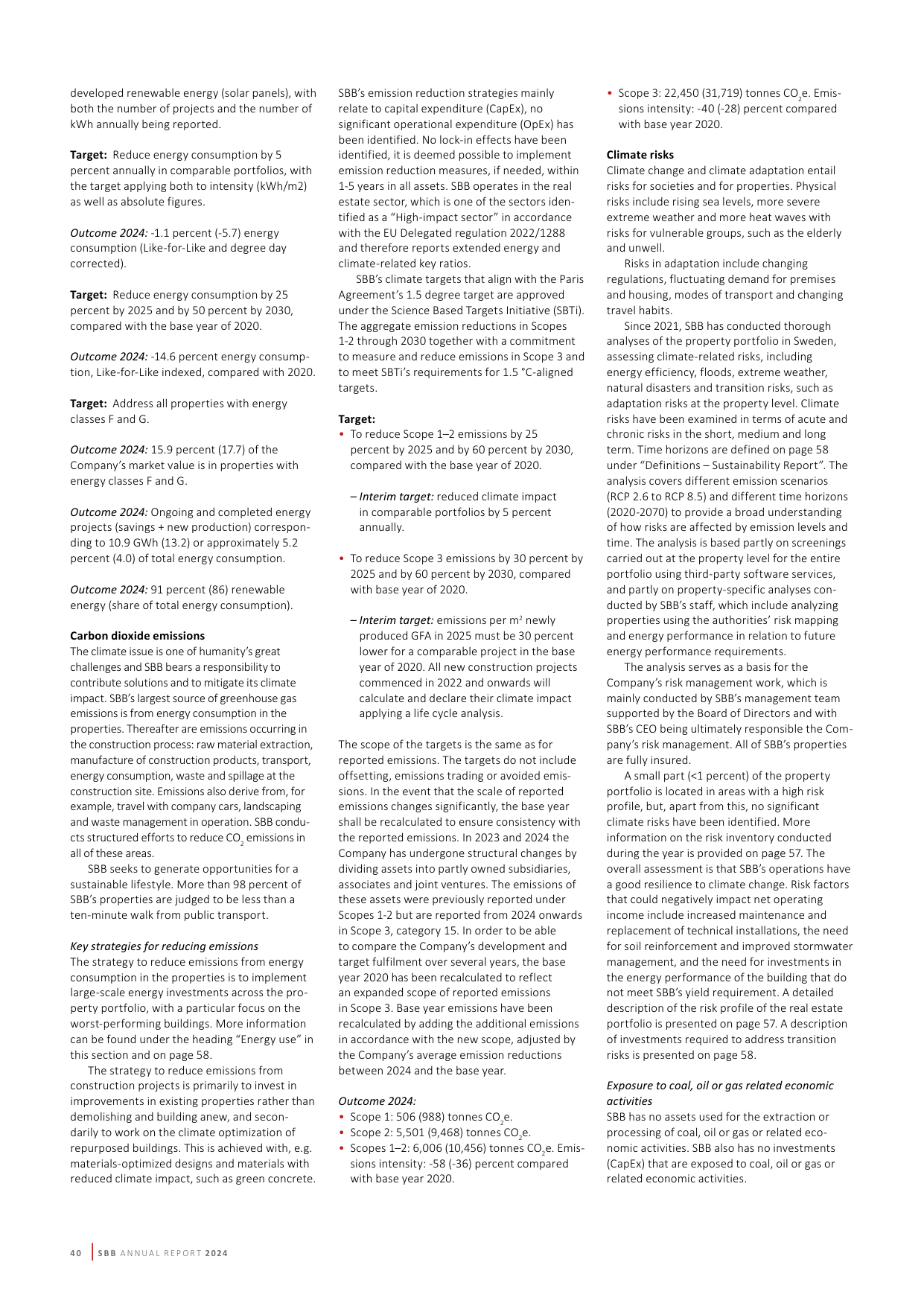 Emissions data extracted from page 40