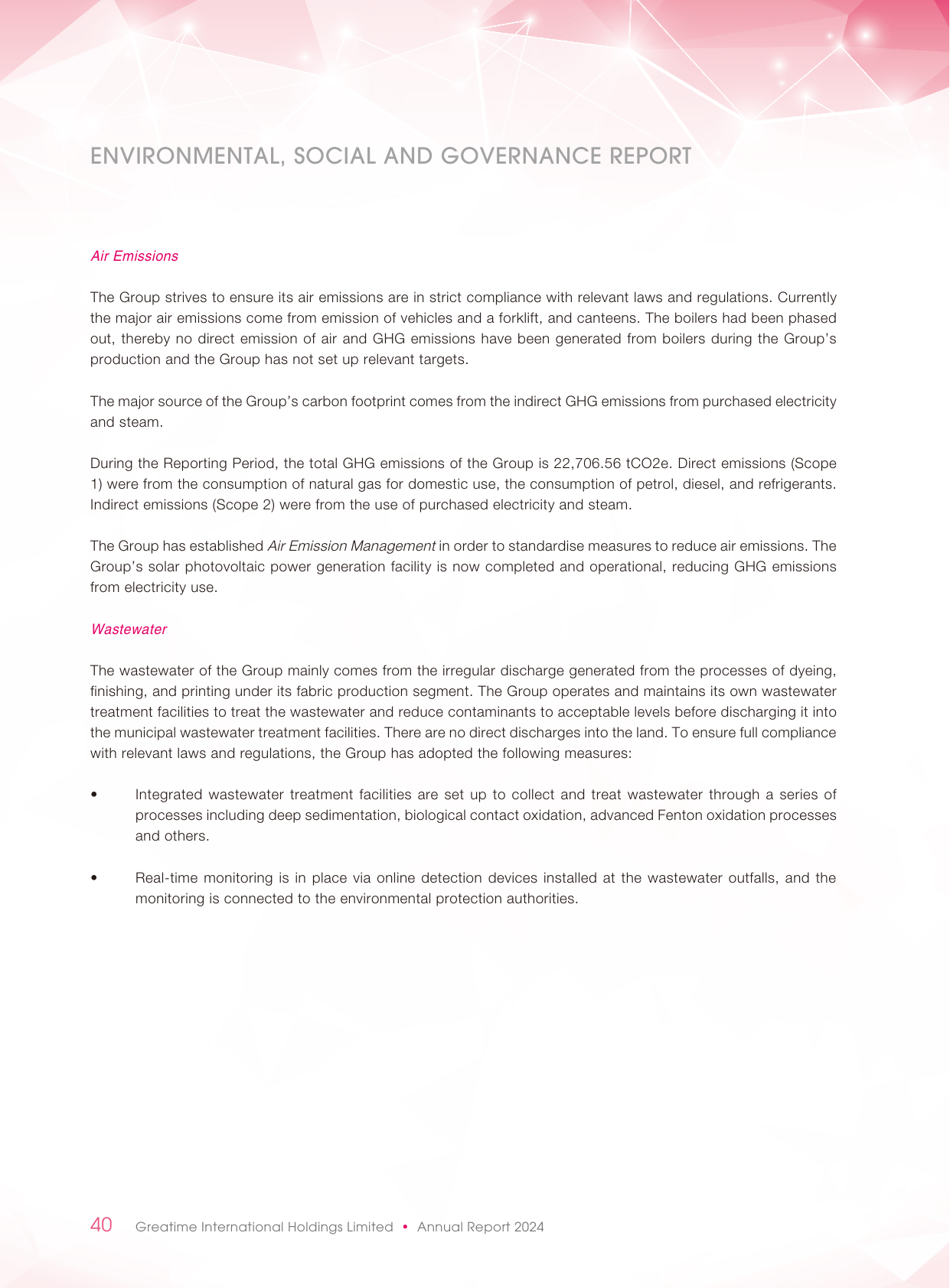 Emissions data extracted from page 41