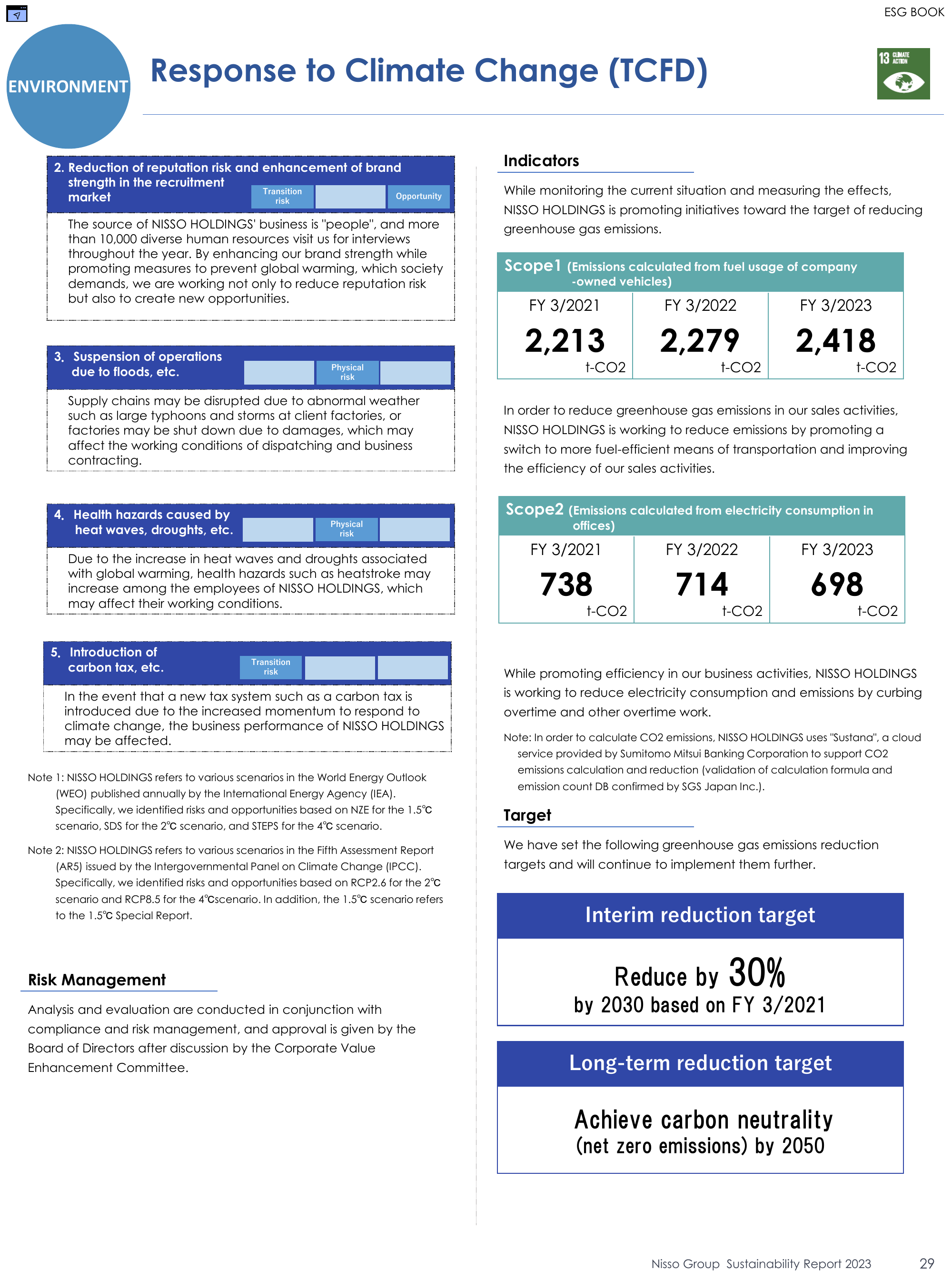 Emissions data extracted from page 29