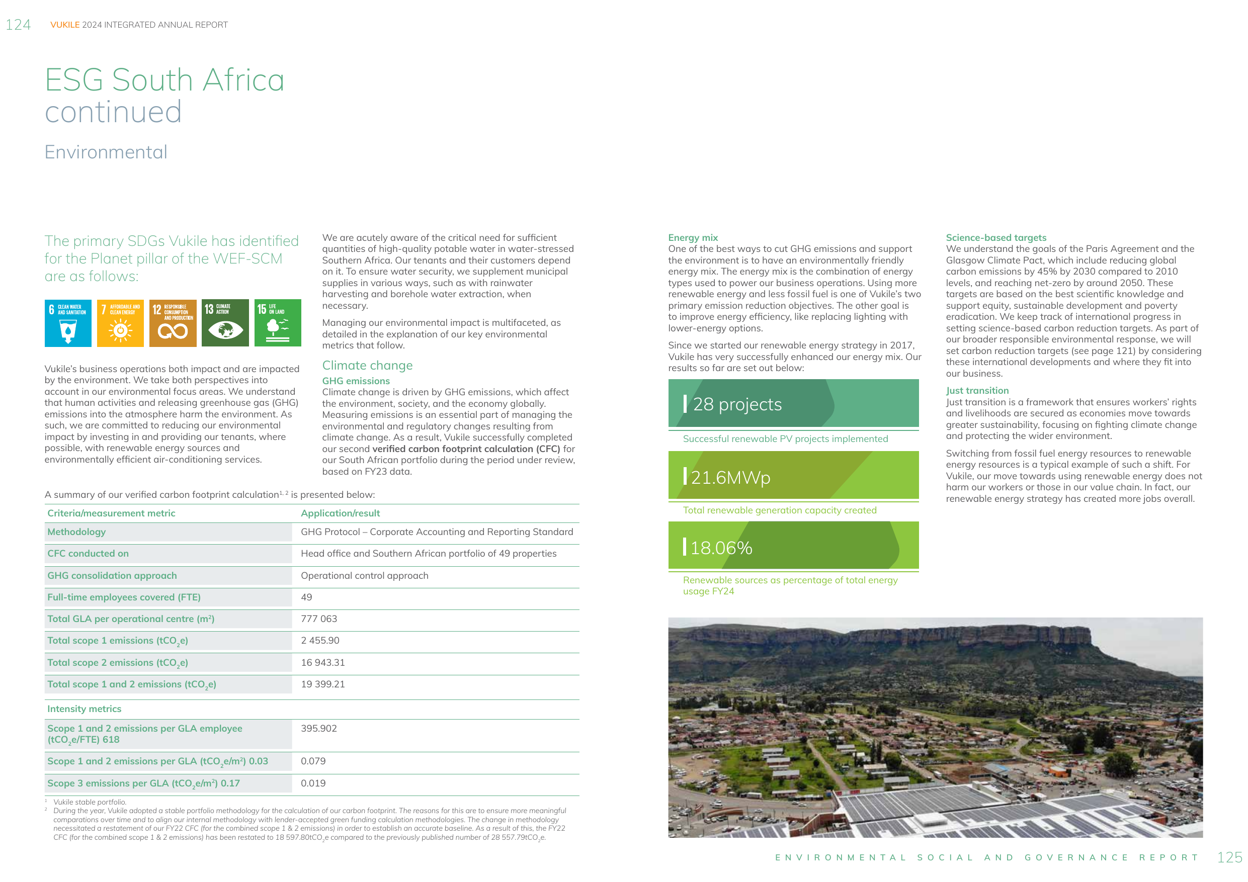 Emissions data extracted from page 64