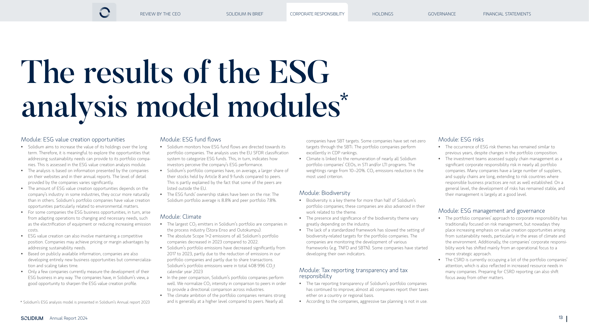 Emissions data extracted from page 13
