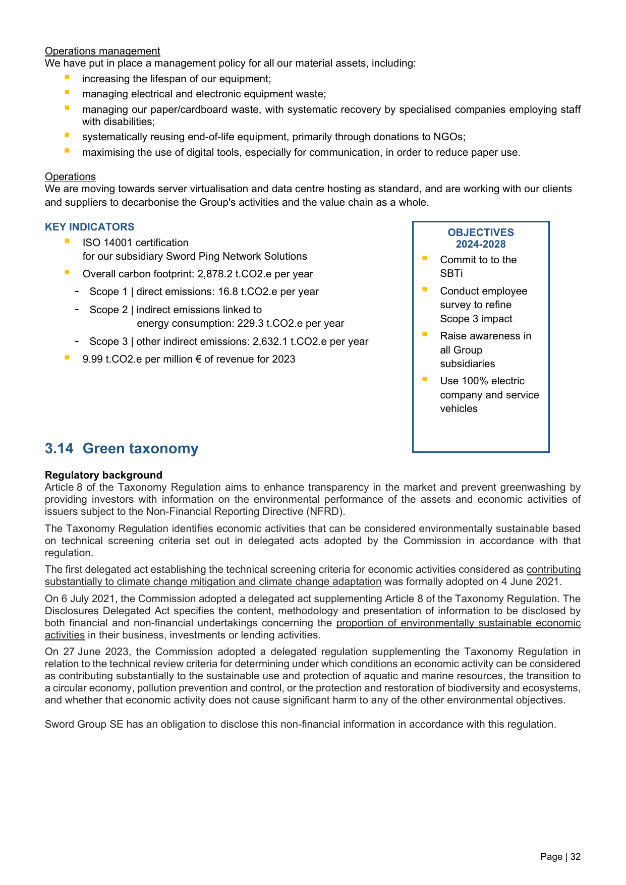 Emissions data extracted from page 32