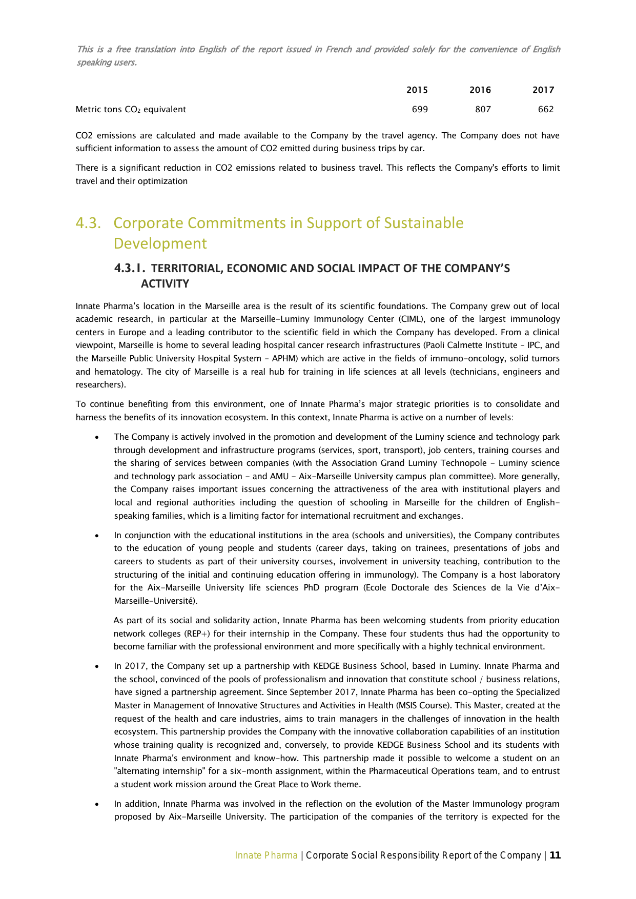 Emissions data extracted from page 11