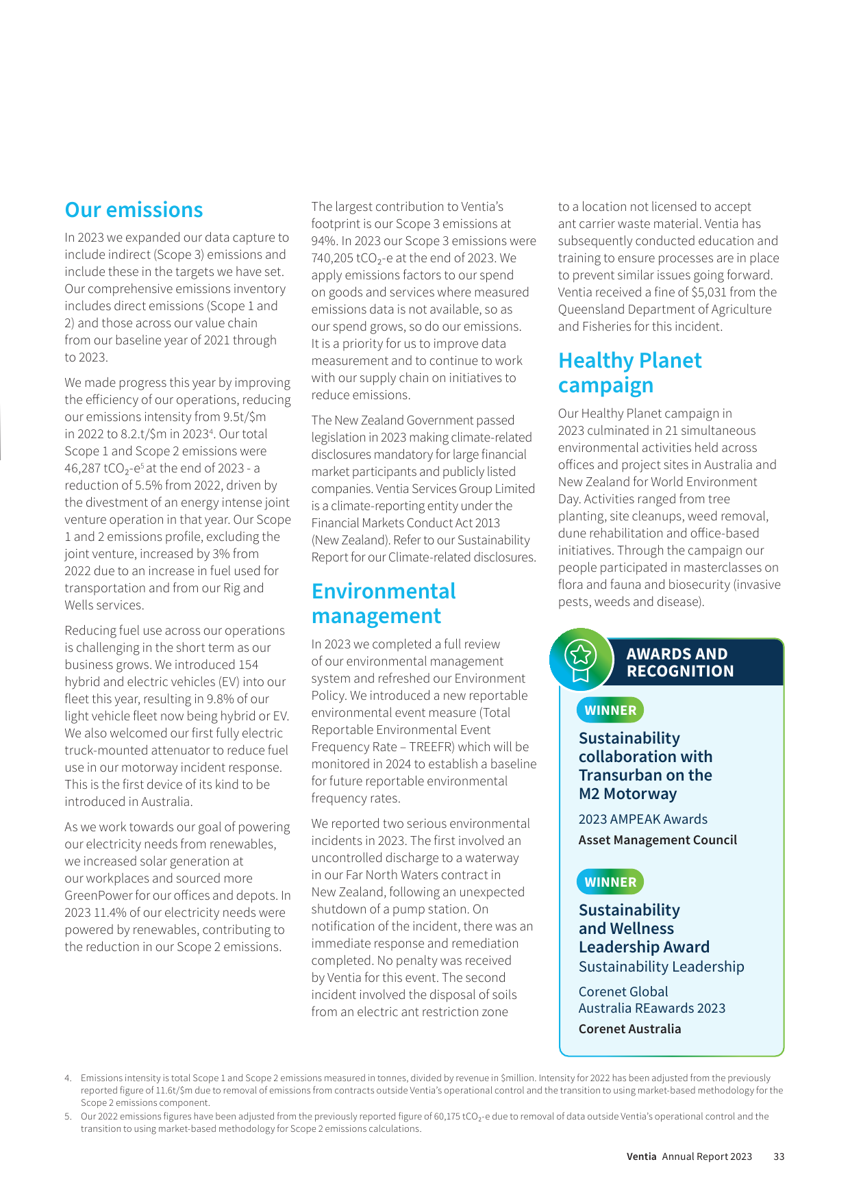 Emissions data extracted from page 37