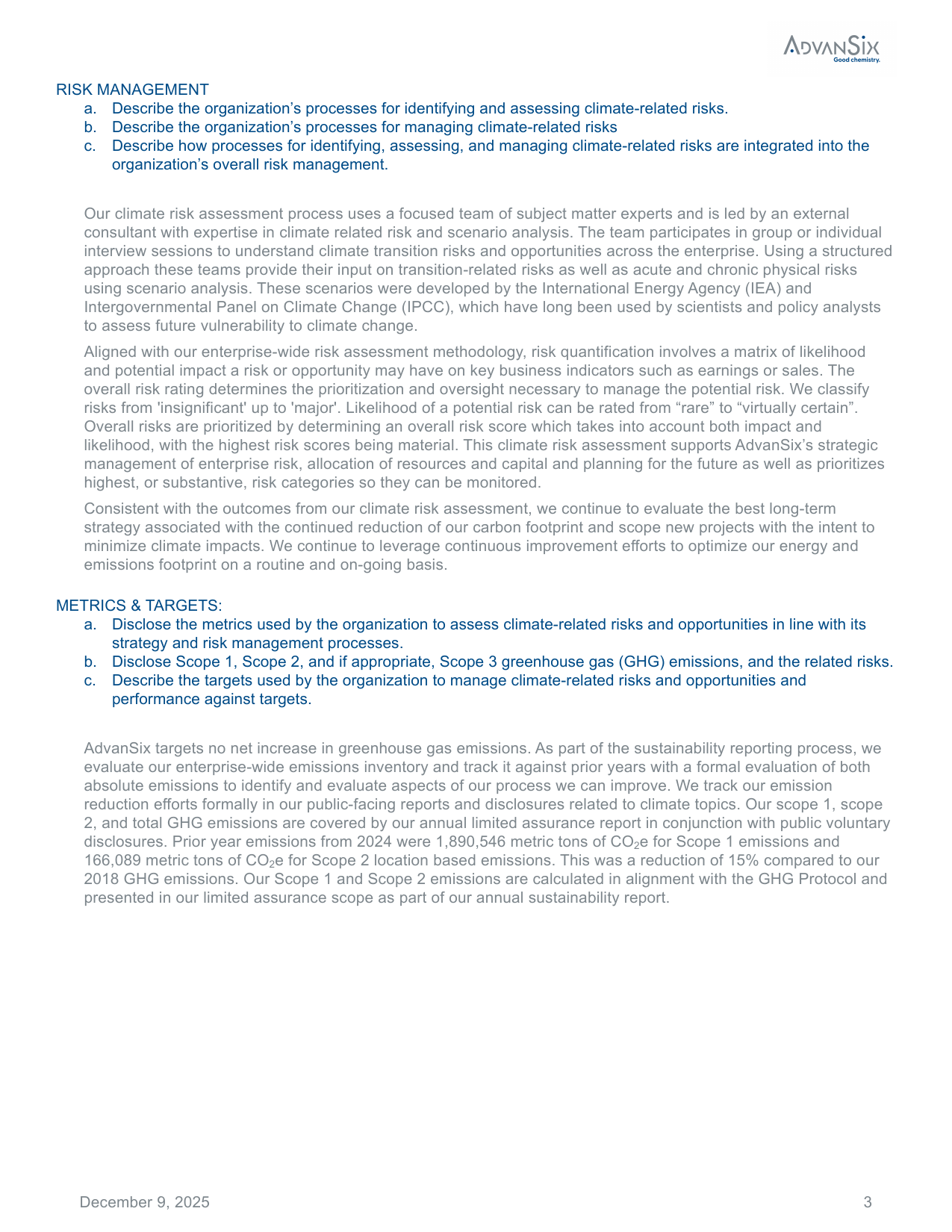 Emissions data extracted from page 3
