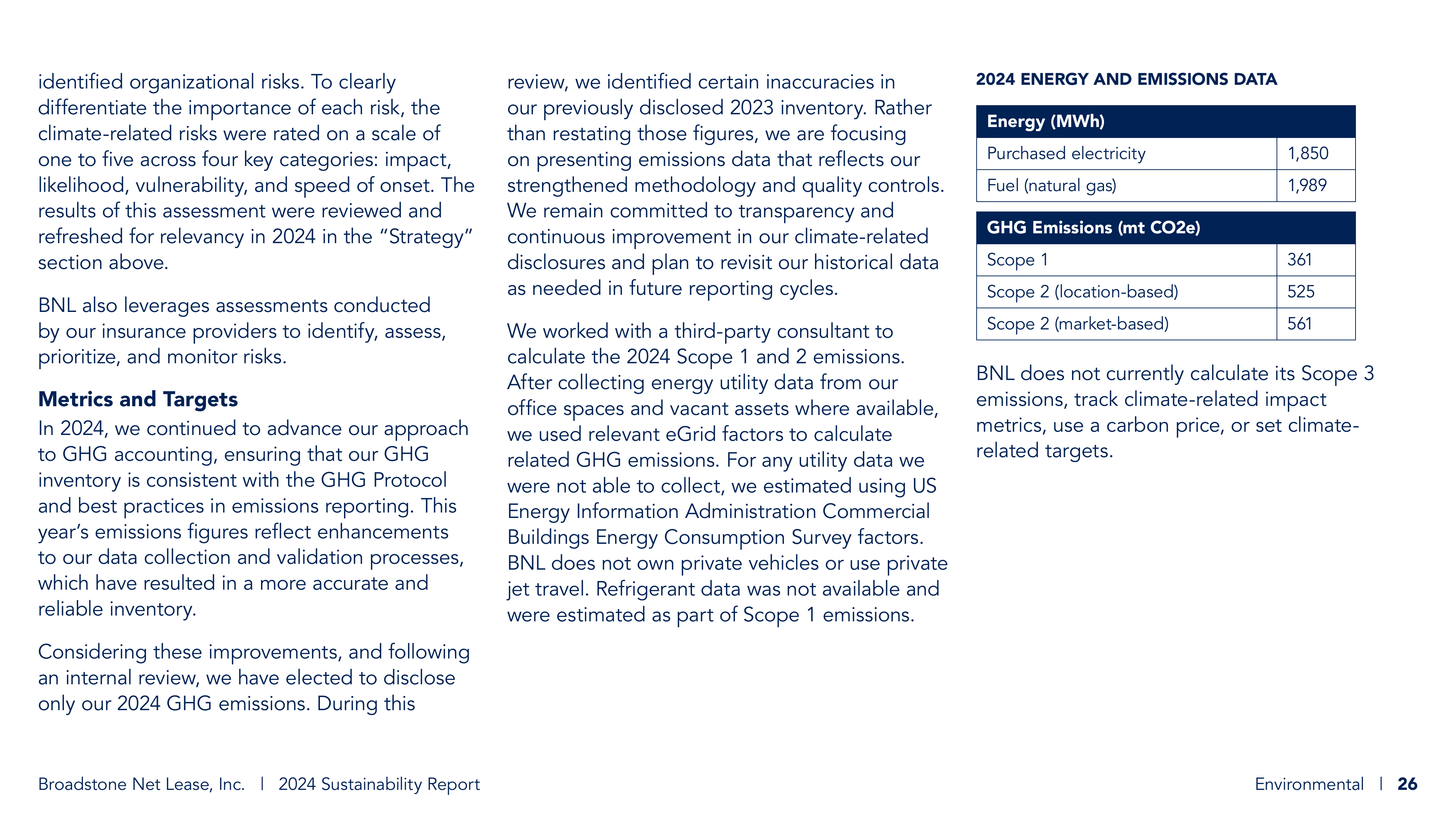 Emissions data extracted from page 26